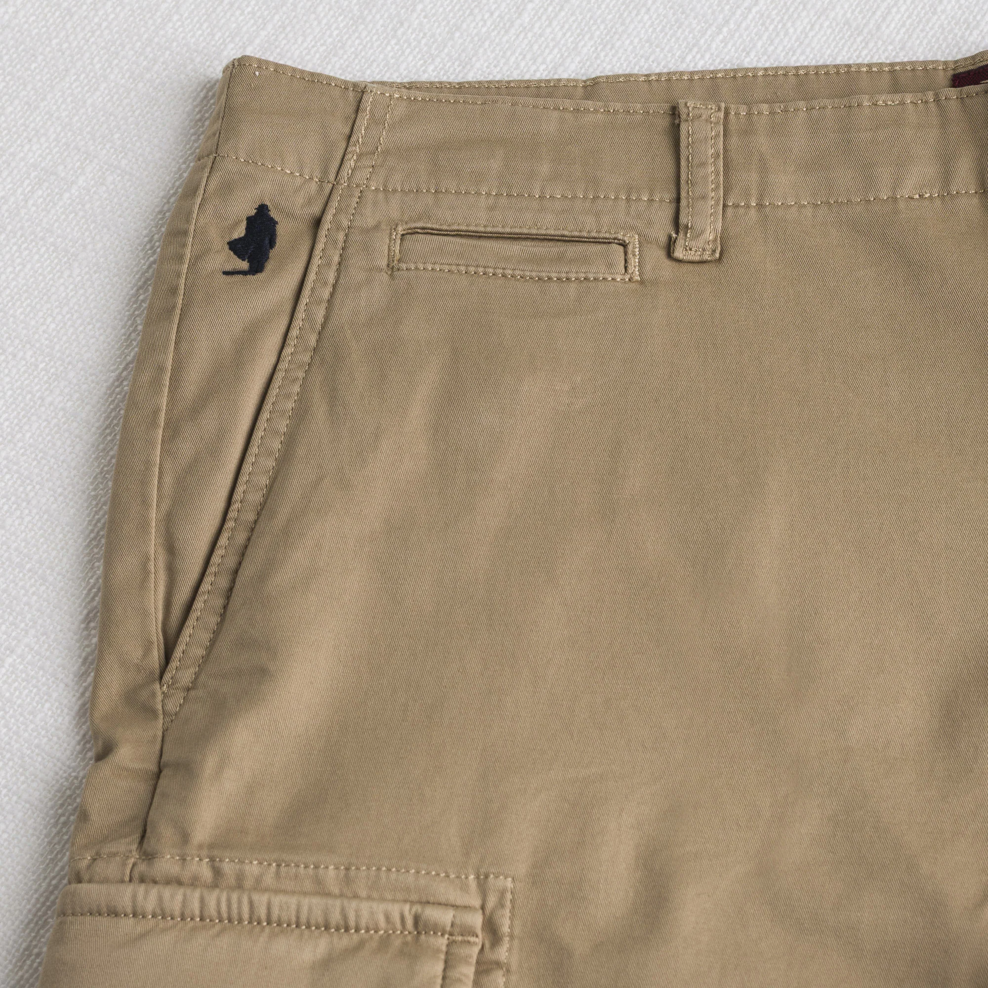 Bermuda cargo in gabardina stretch - Khaky - Image 3