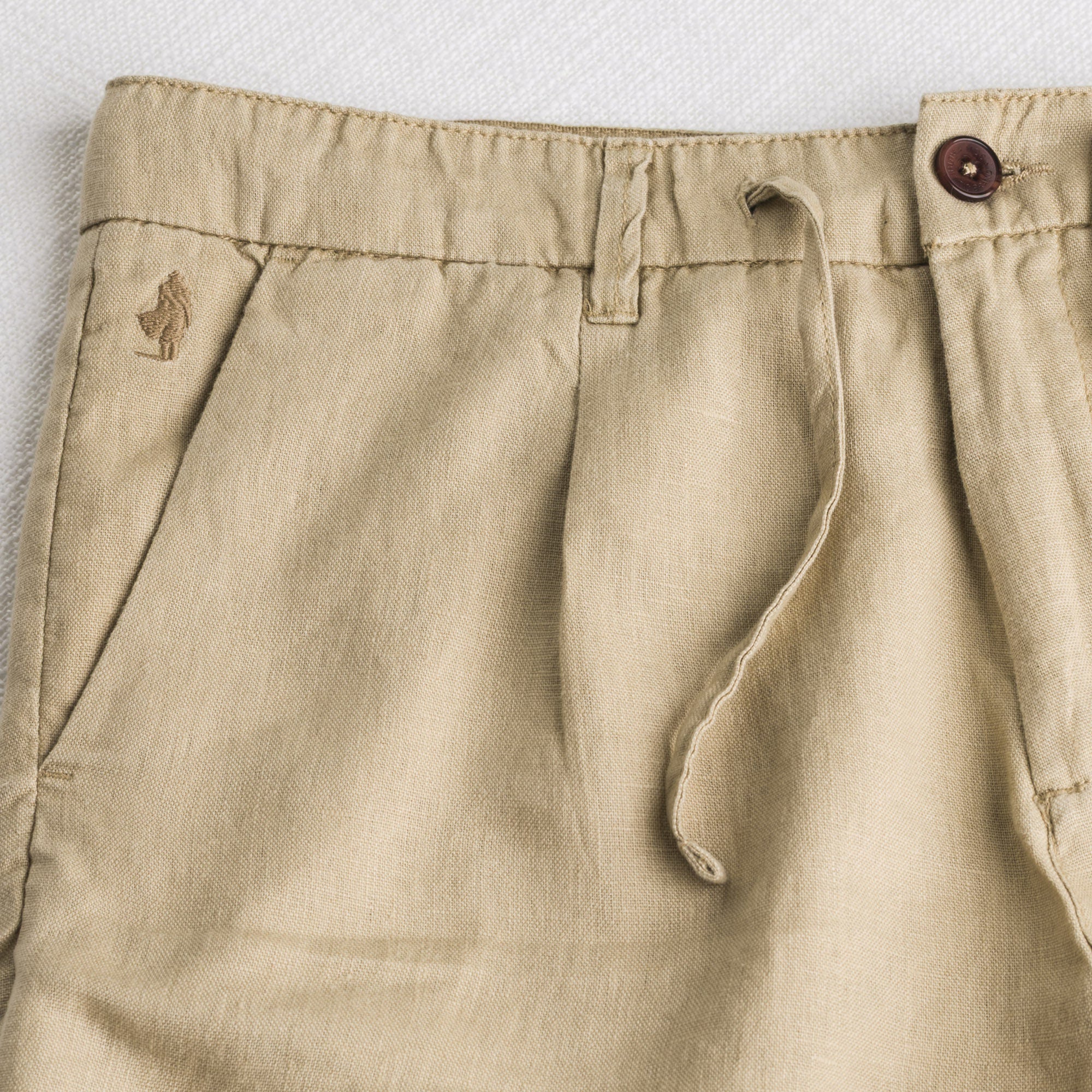 Bermuda chino 100% lino - Khaky - Image 3