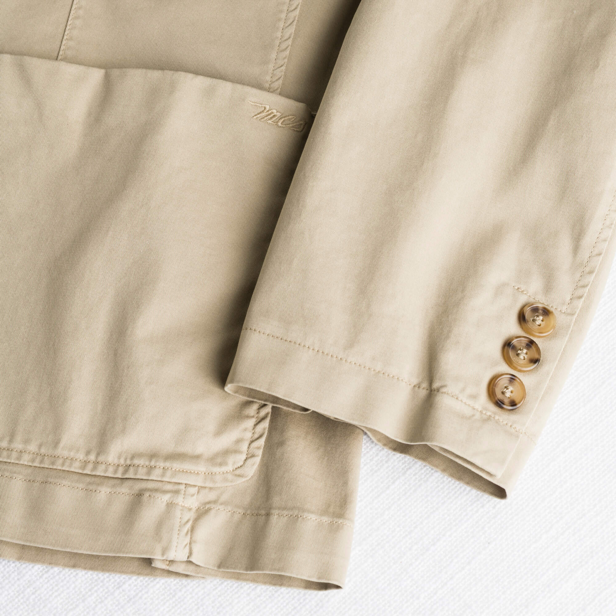 Blazer casual in cotone - Khaky - Image 4