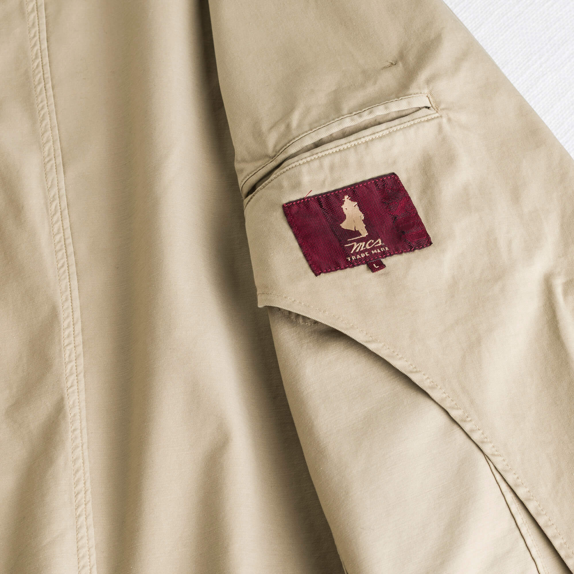 Blazer casual in cotone - Khaky - Image 5