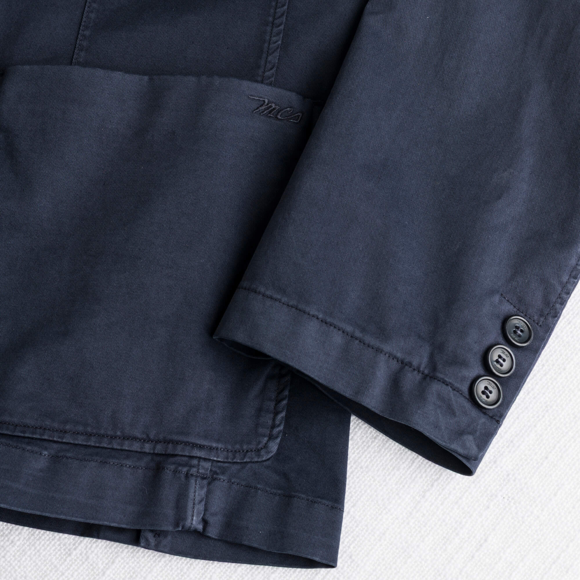 Blazer casual in cotone - Navy Blue - Image 3
