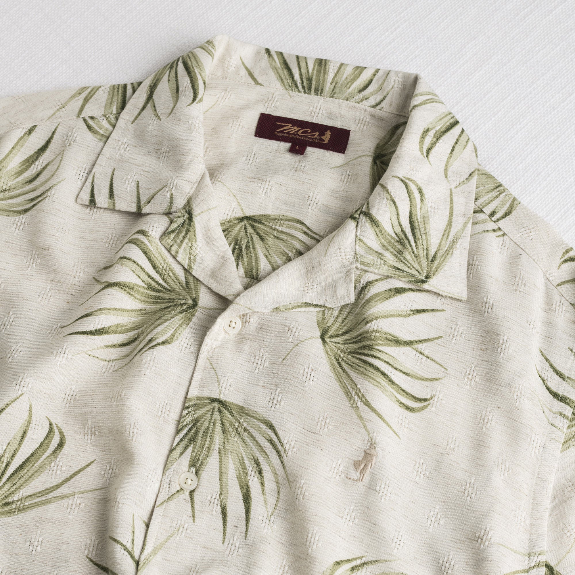 Camicia bowling stampata manica corta - Milky Print - Image 3