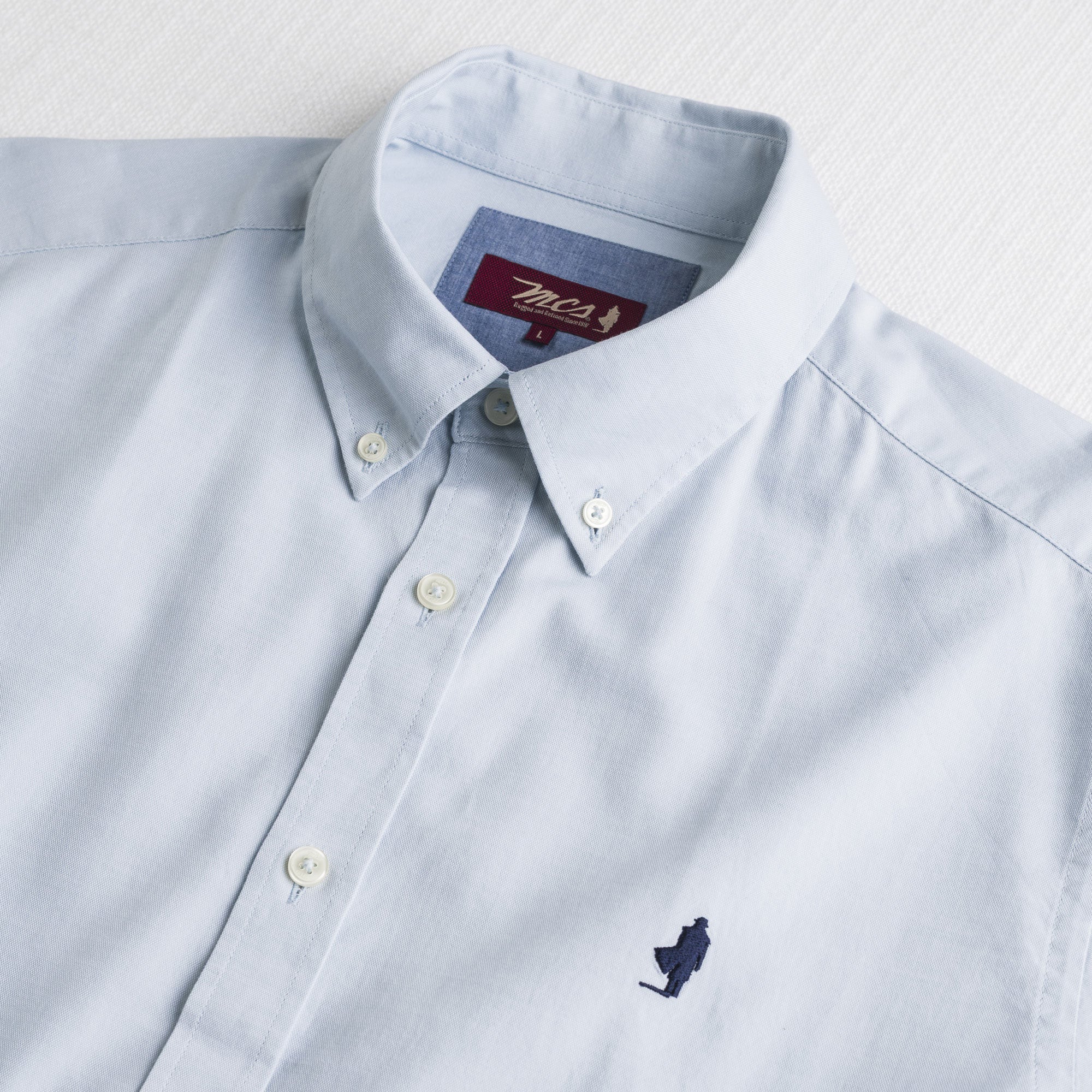 Camicia 100% cotone Oxford - Light Blue - Image 3