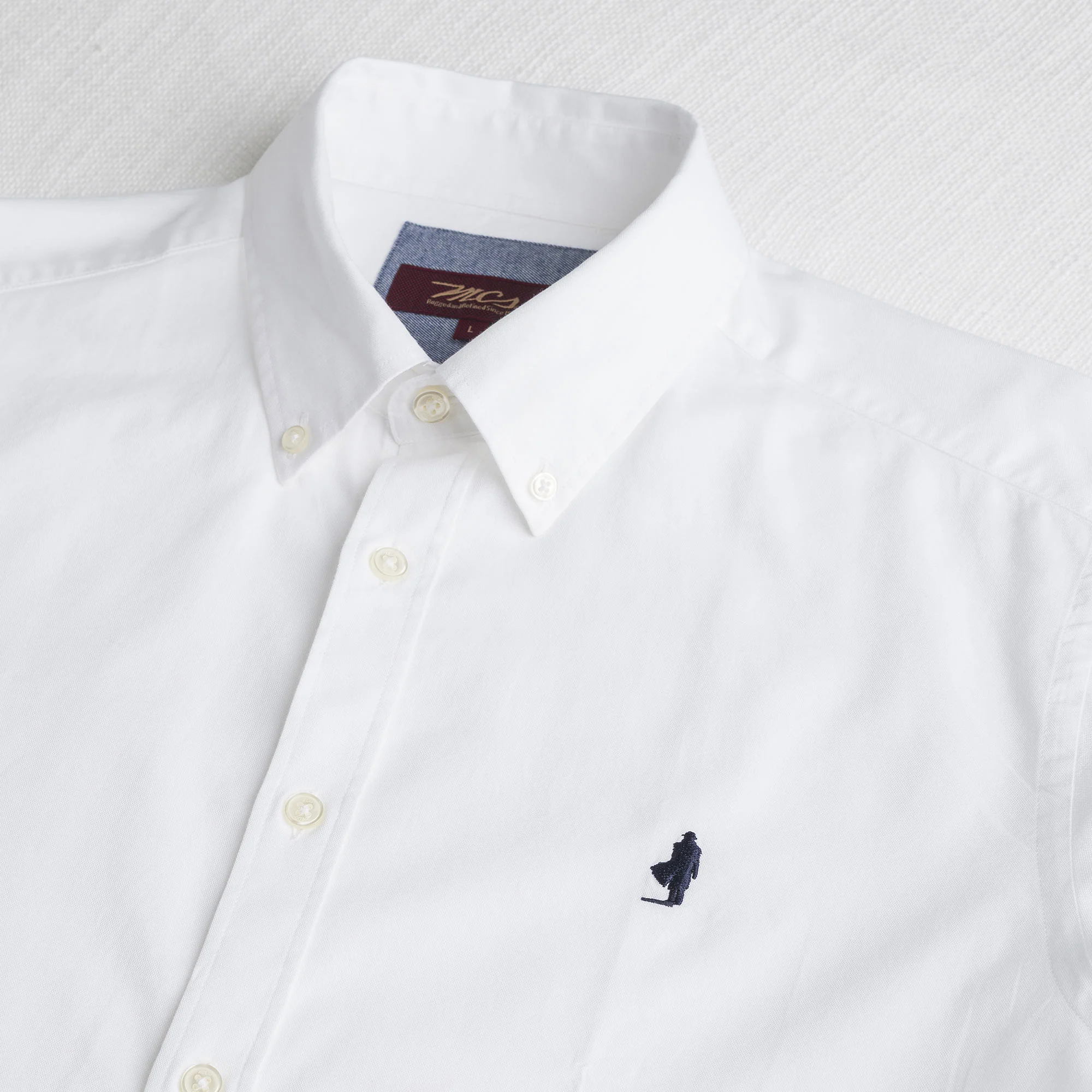 Camicia 100% cotone Oxford - White - Image 3
