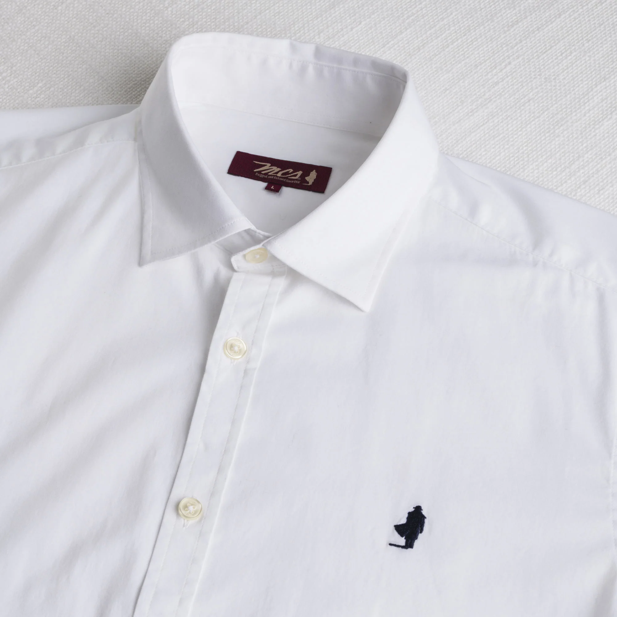 Camicia in cotone popeline elasticizzato - White - Image 3