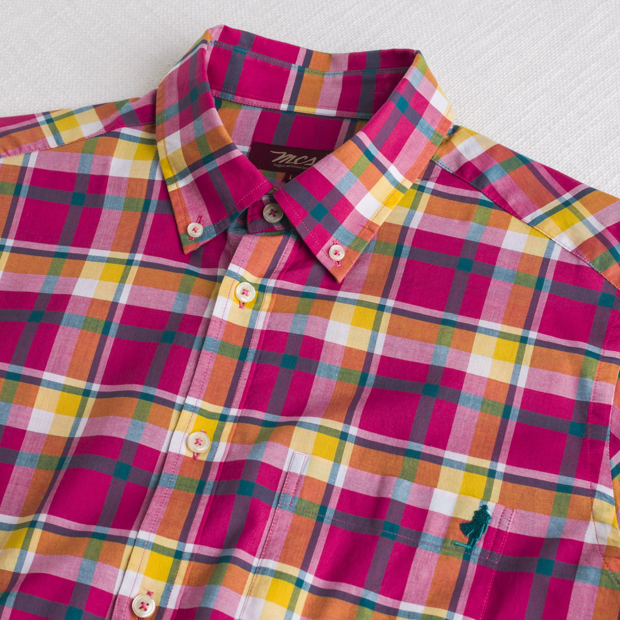 Camicia 100% cotone a quadri - Purple Check - Image 3