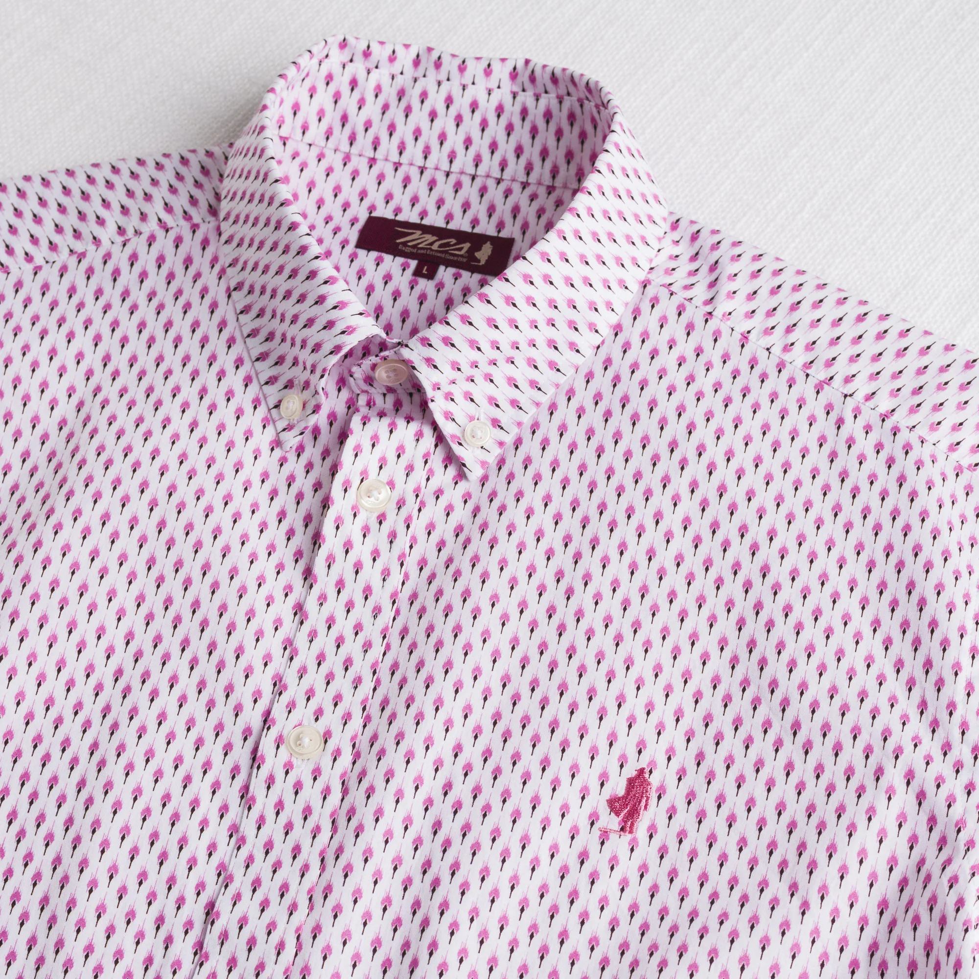 Camicia 100% cotone stampata manica corta - Rose Print - Image 3