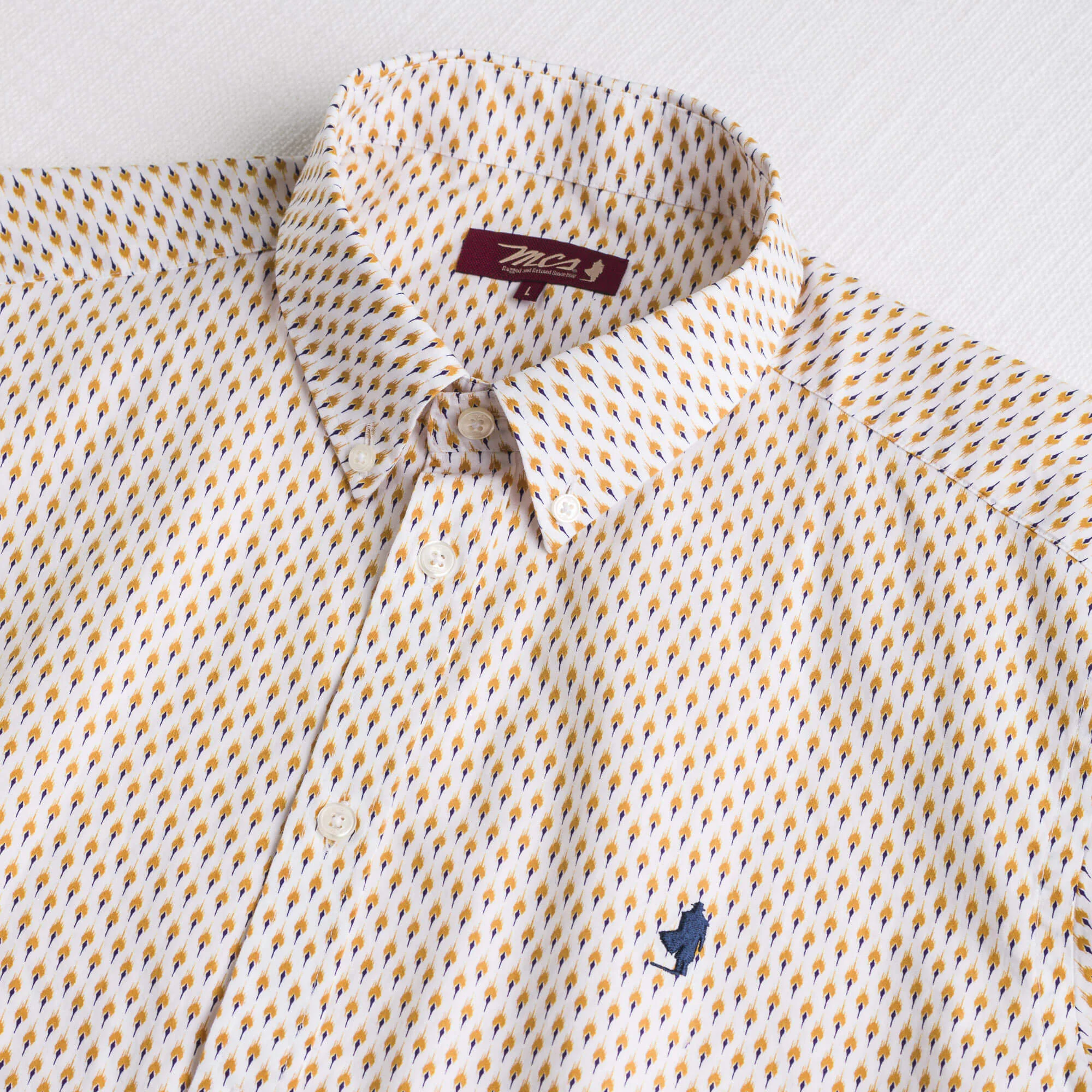 Camicia 100% cotone stampata - Yellow Print - Image 3