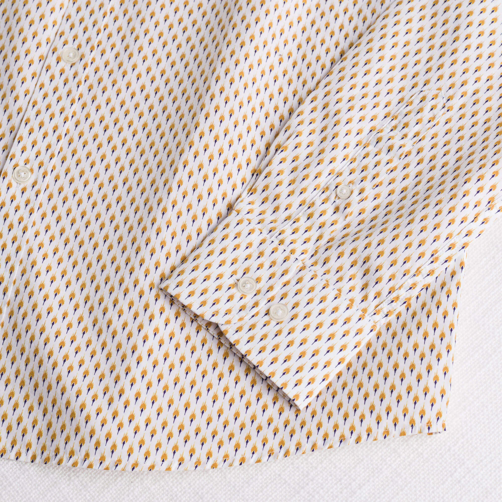 Camicia 100% cotone stampata - Yellow Print - Image 4