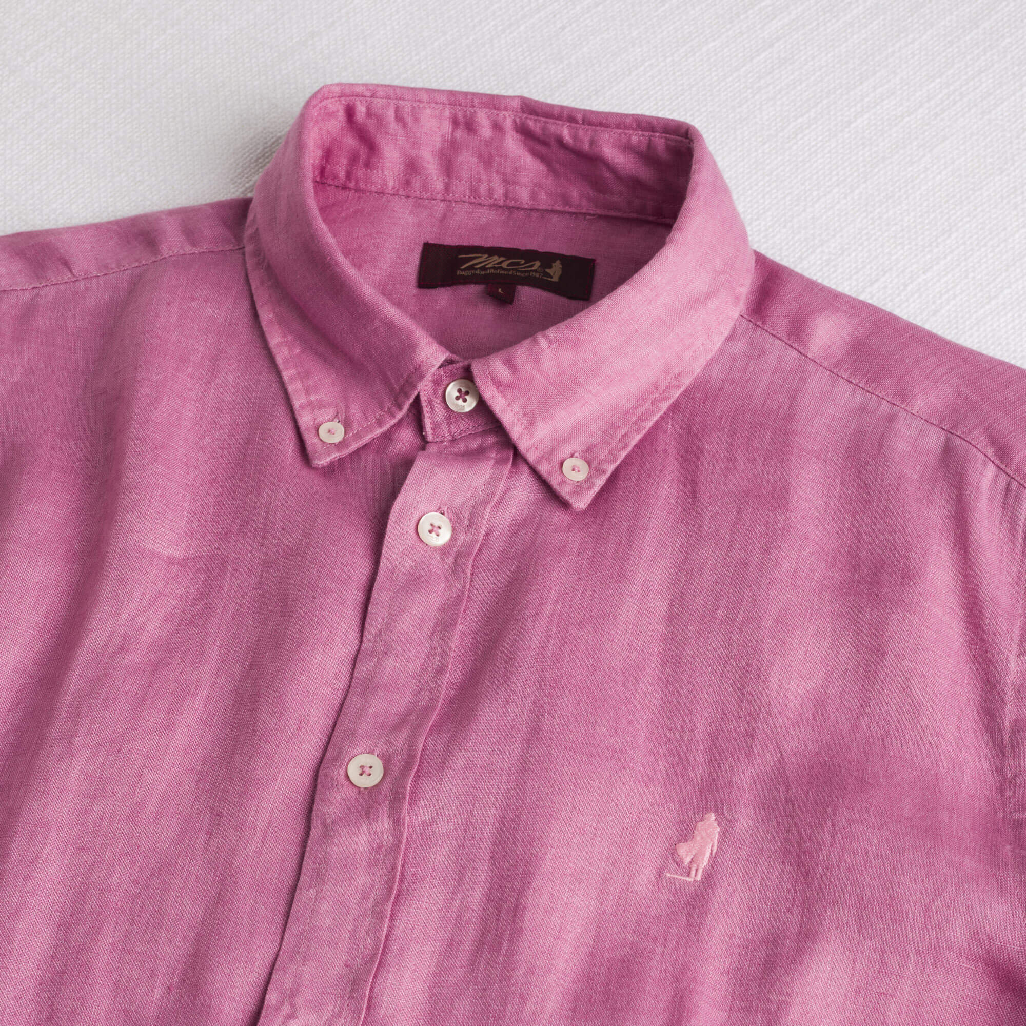 Camicia 100% lino manica lunga - Wild Rose - Image 3