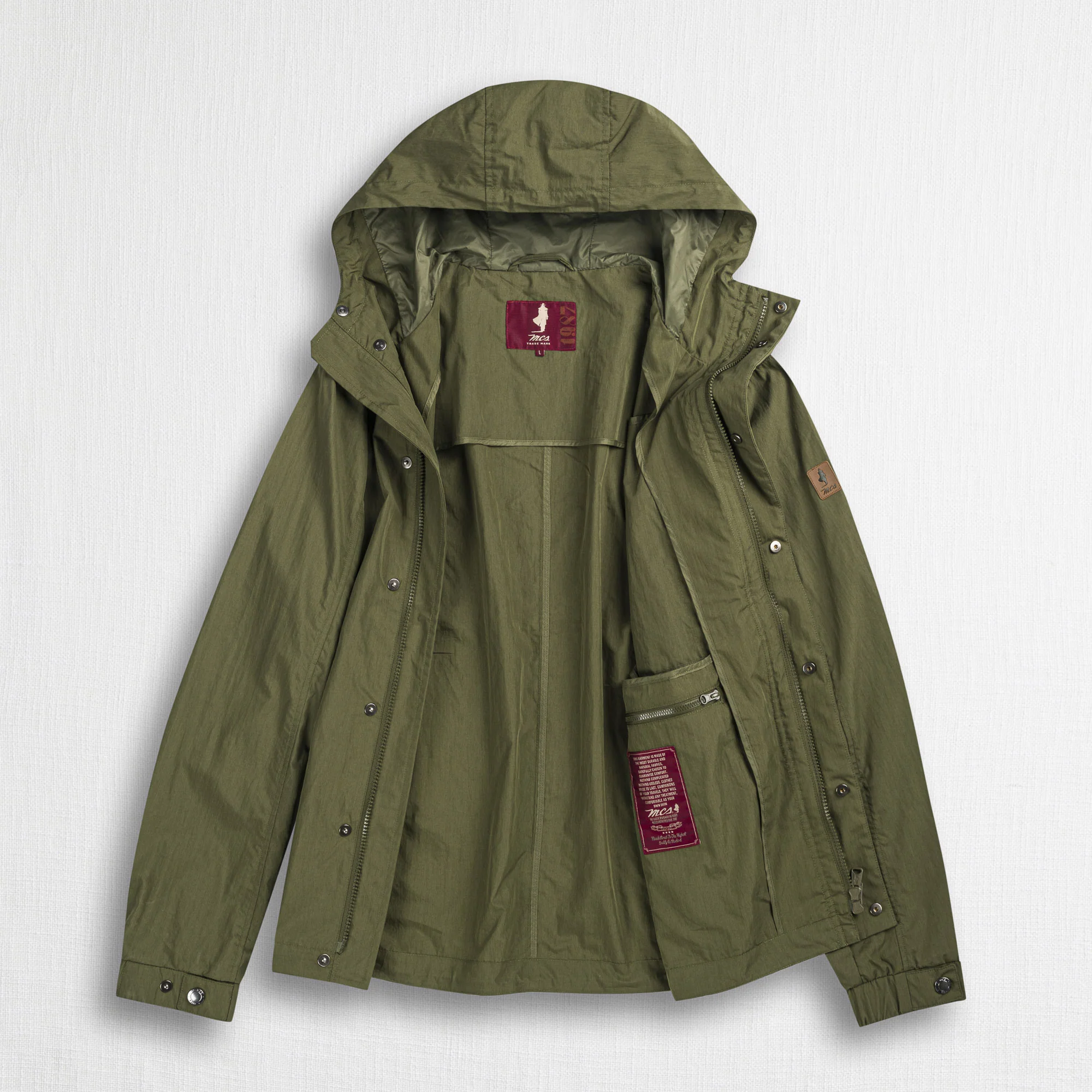 Giacca antipioggia leggera - Dark Olive - Image 3