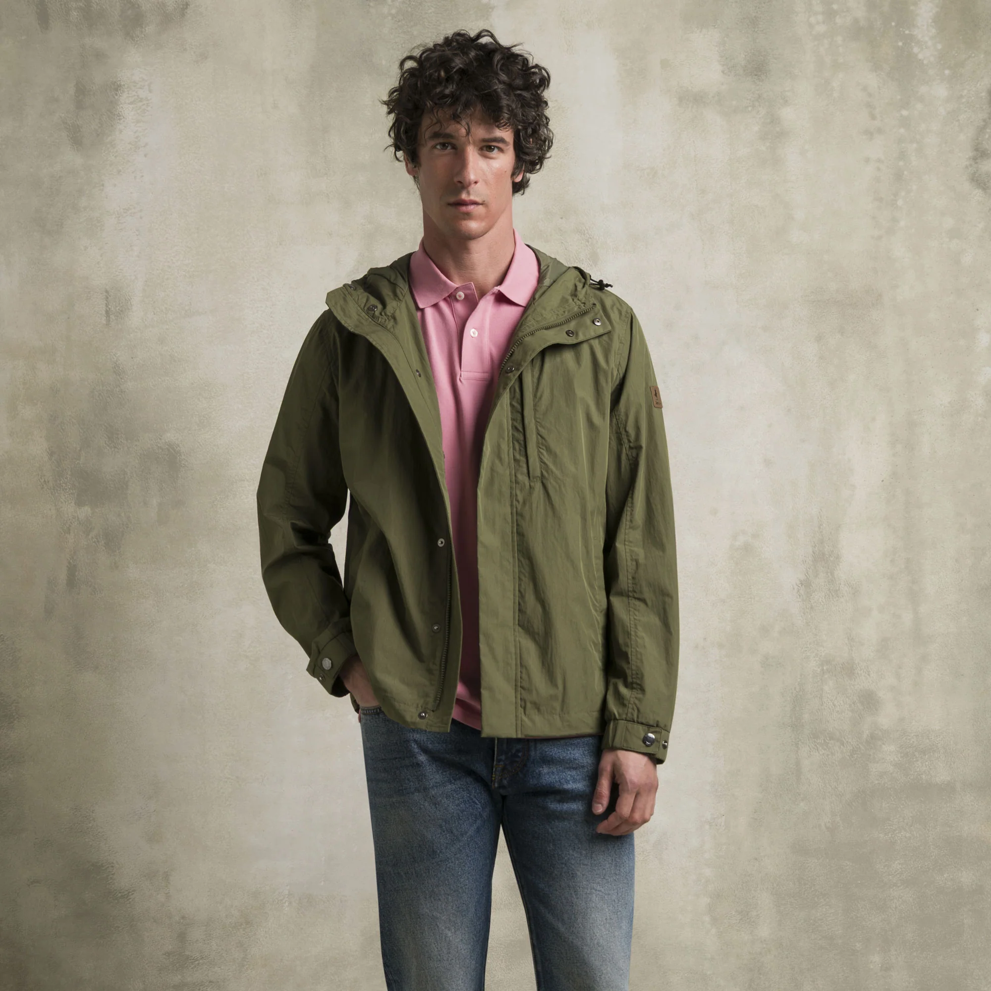 Giacca antipioggia leggera - Dark Olive - Image 6