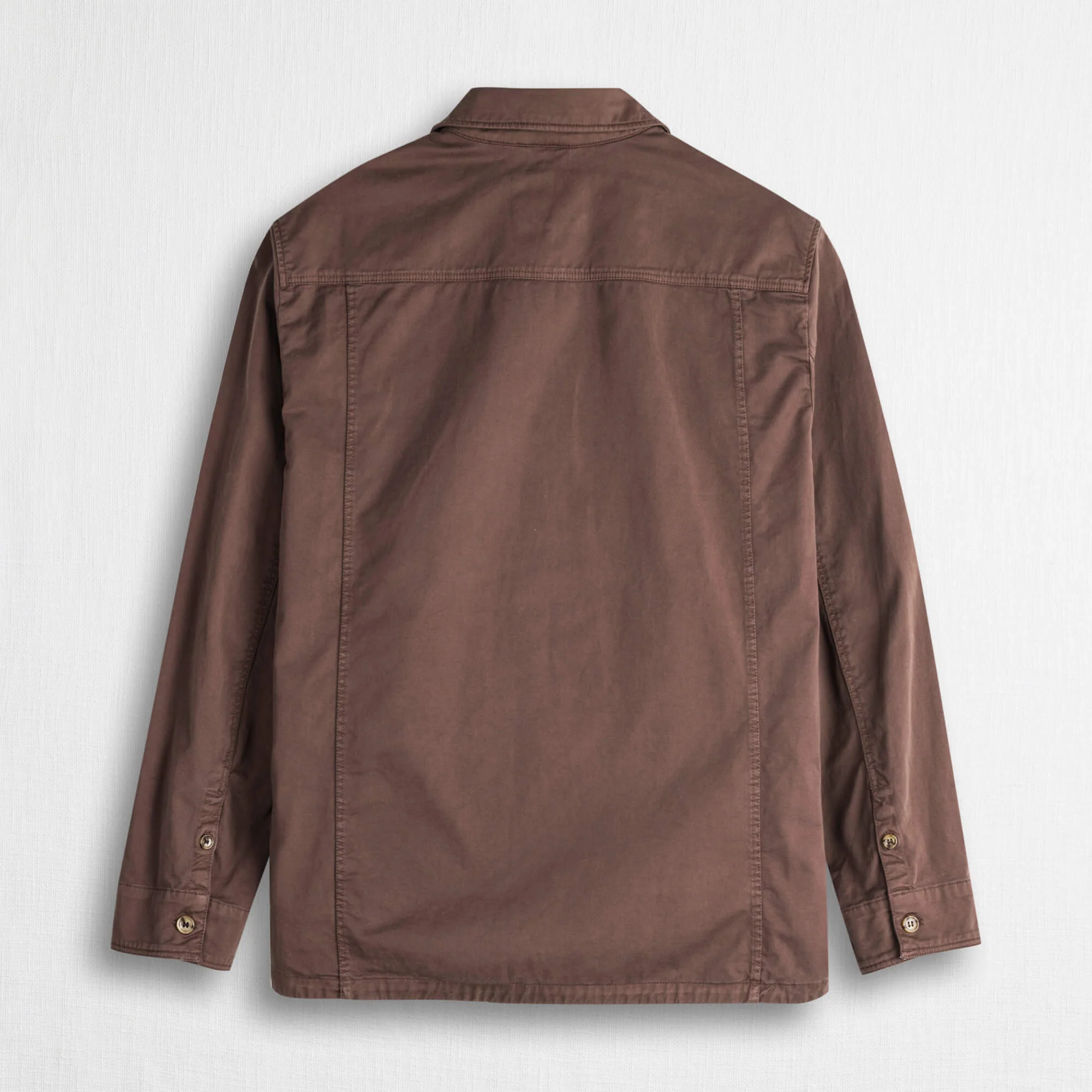 Giacca camicia in cotone - Chocolate - Image 2