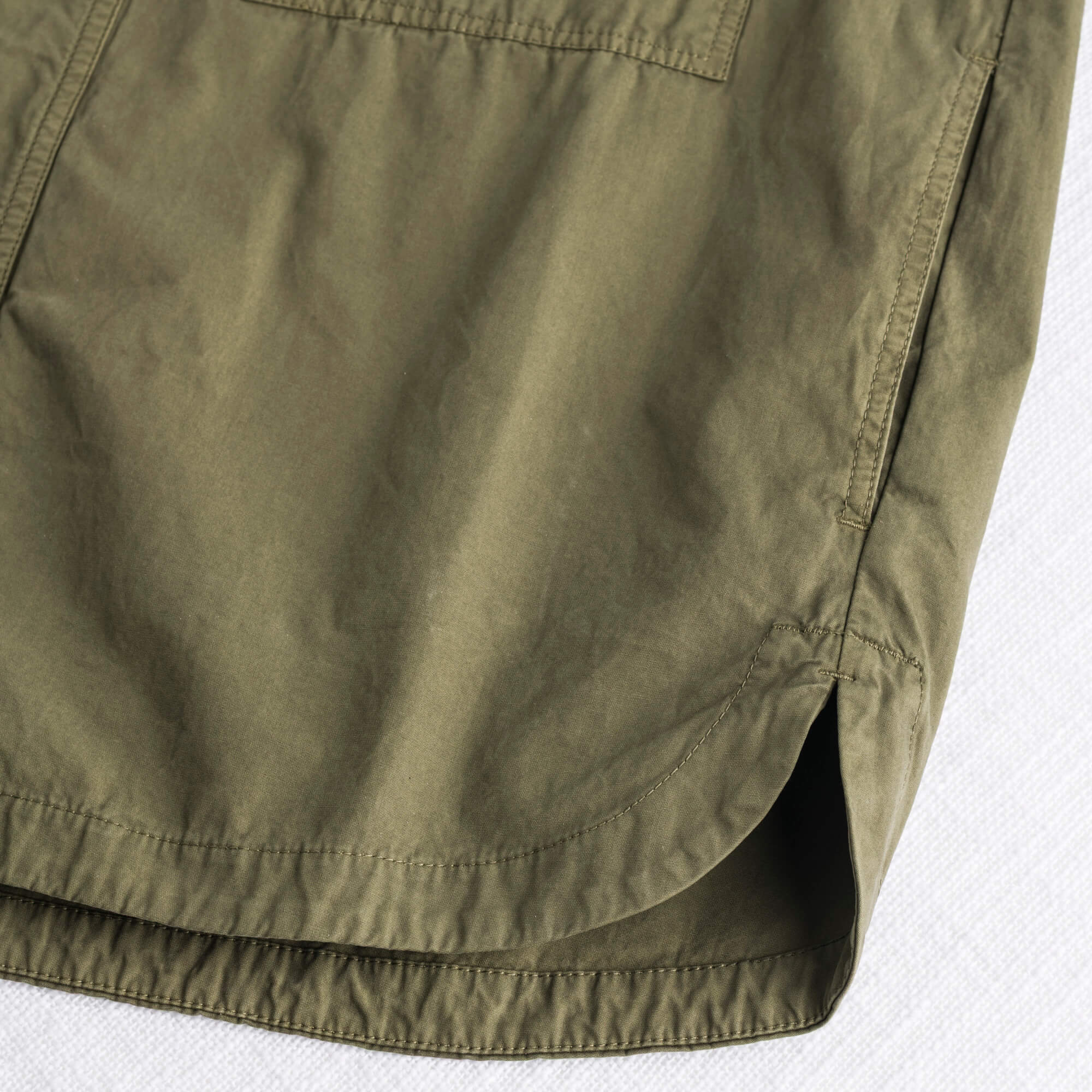 Giacca camicia in cotone Relaxed Fit - Militar Green - Image 4