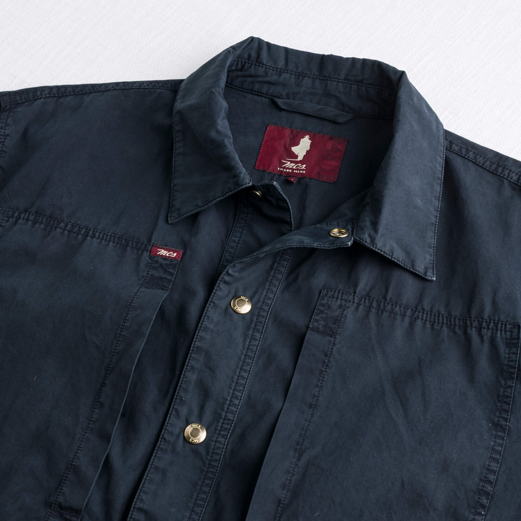 Giacca camicia in cotone Relaxed Fit - Navy Blue - Image 3