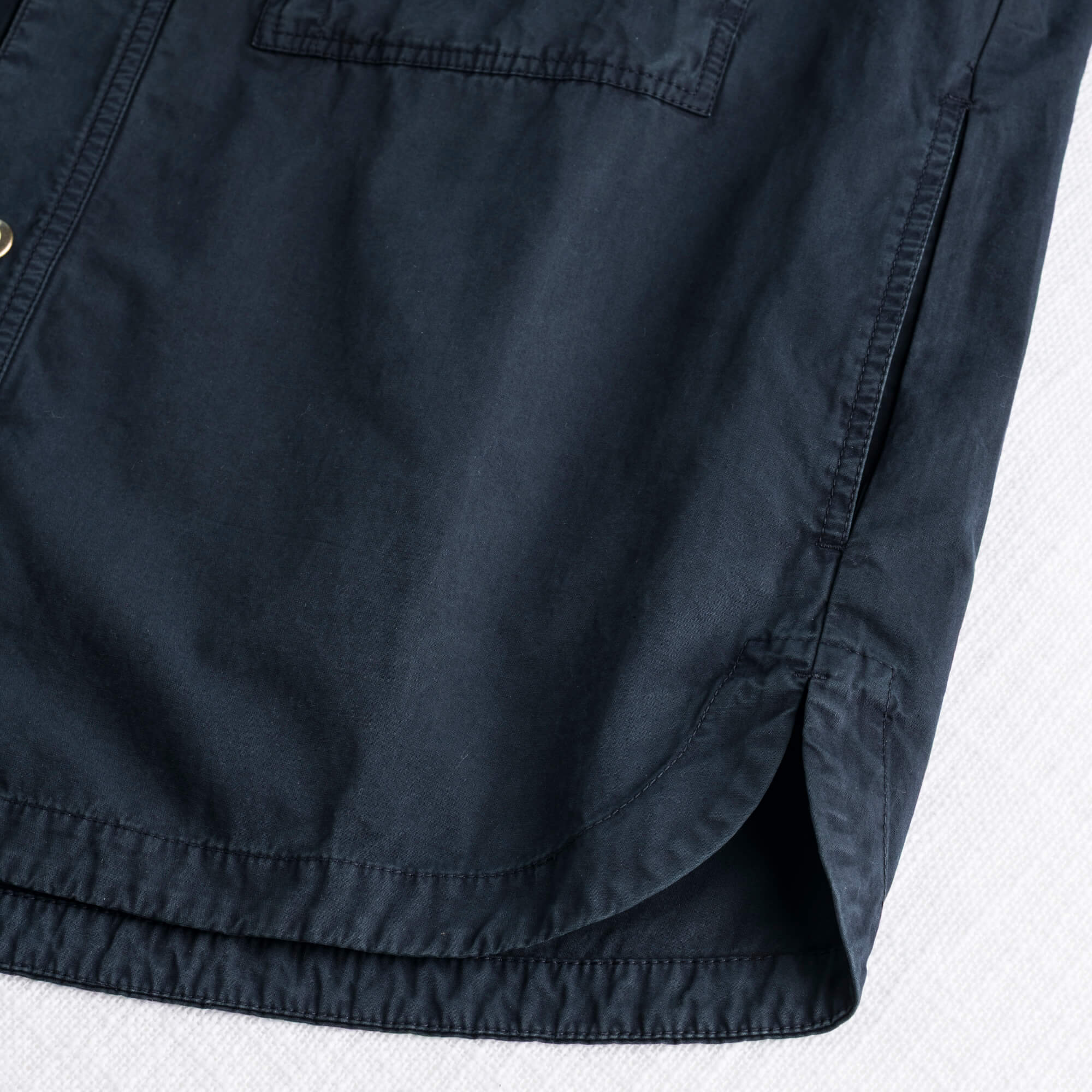 Giacca camicia in cotone Relaxed Fit - Navy Blue - Image 4