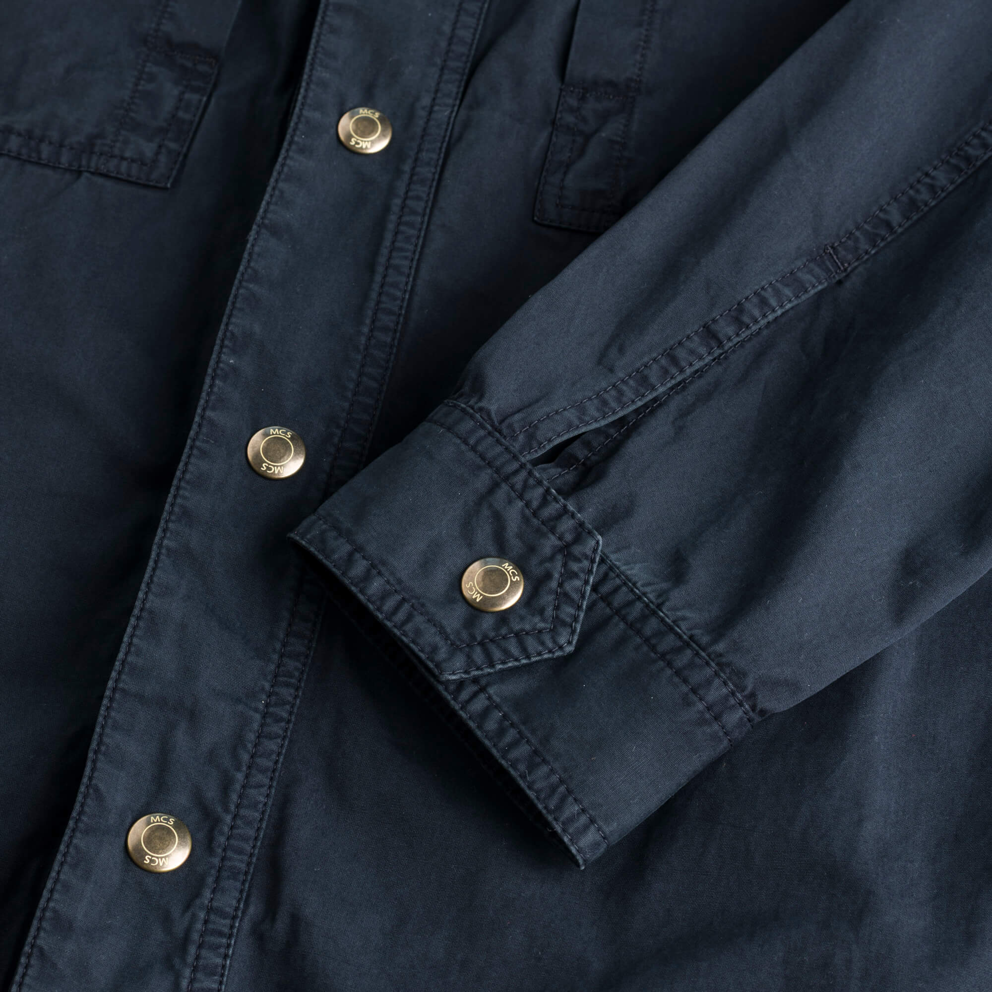 Giacca camicia in cotone Relaxed Fit - Navy Blue - Image 5