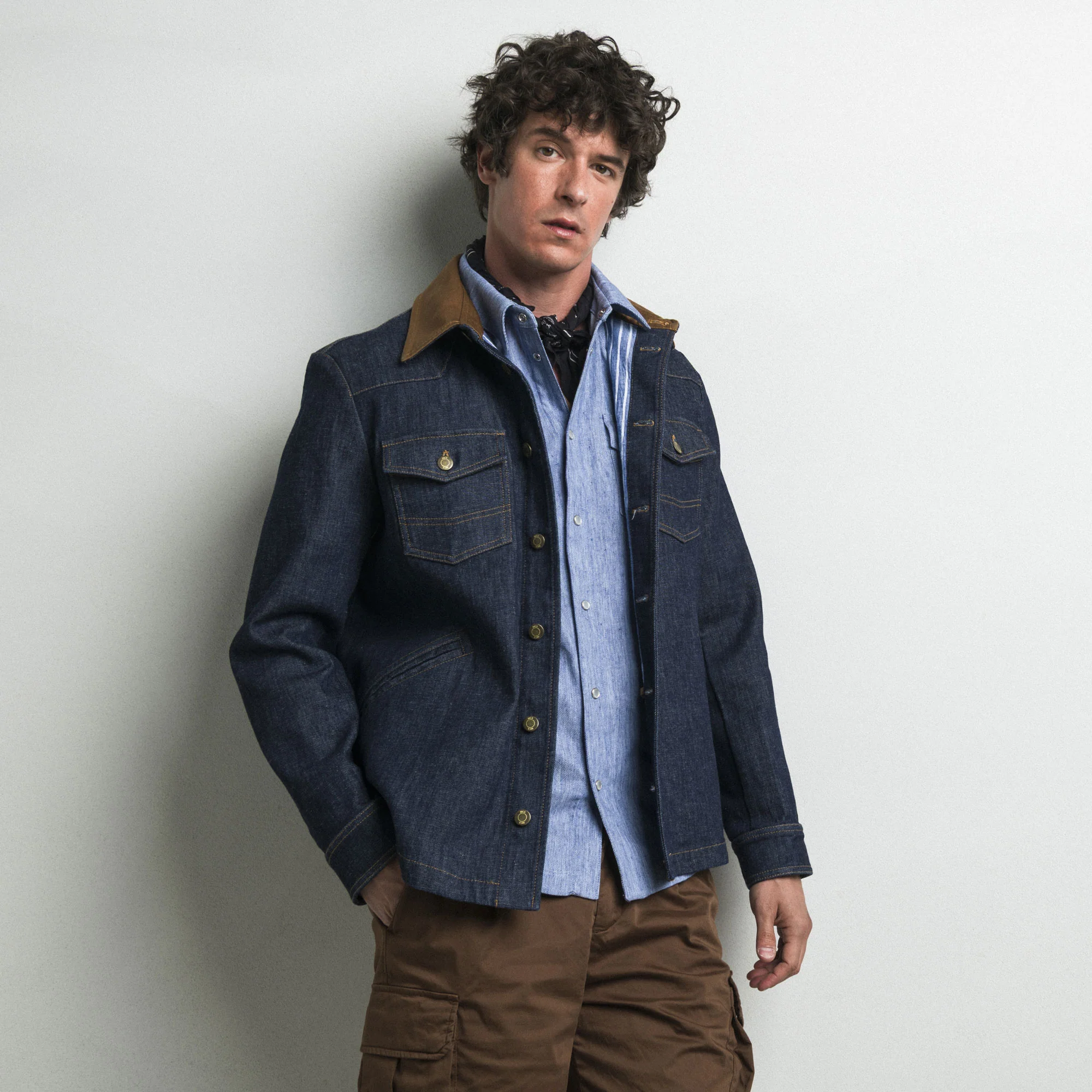 Giacca corta in denim - Dark Blue - Image 6