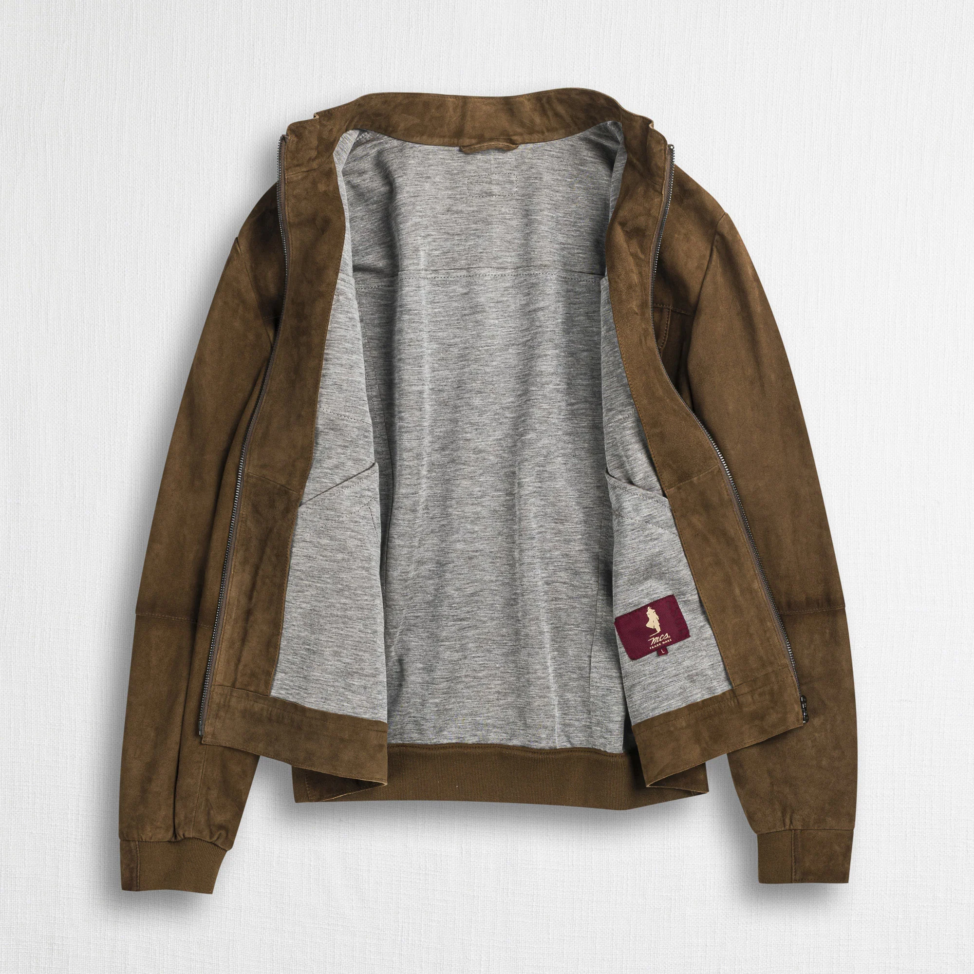 Giacca 100% Pelle Scamosciata - Soil Brown - Image 3
