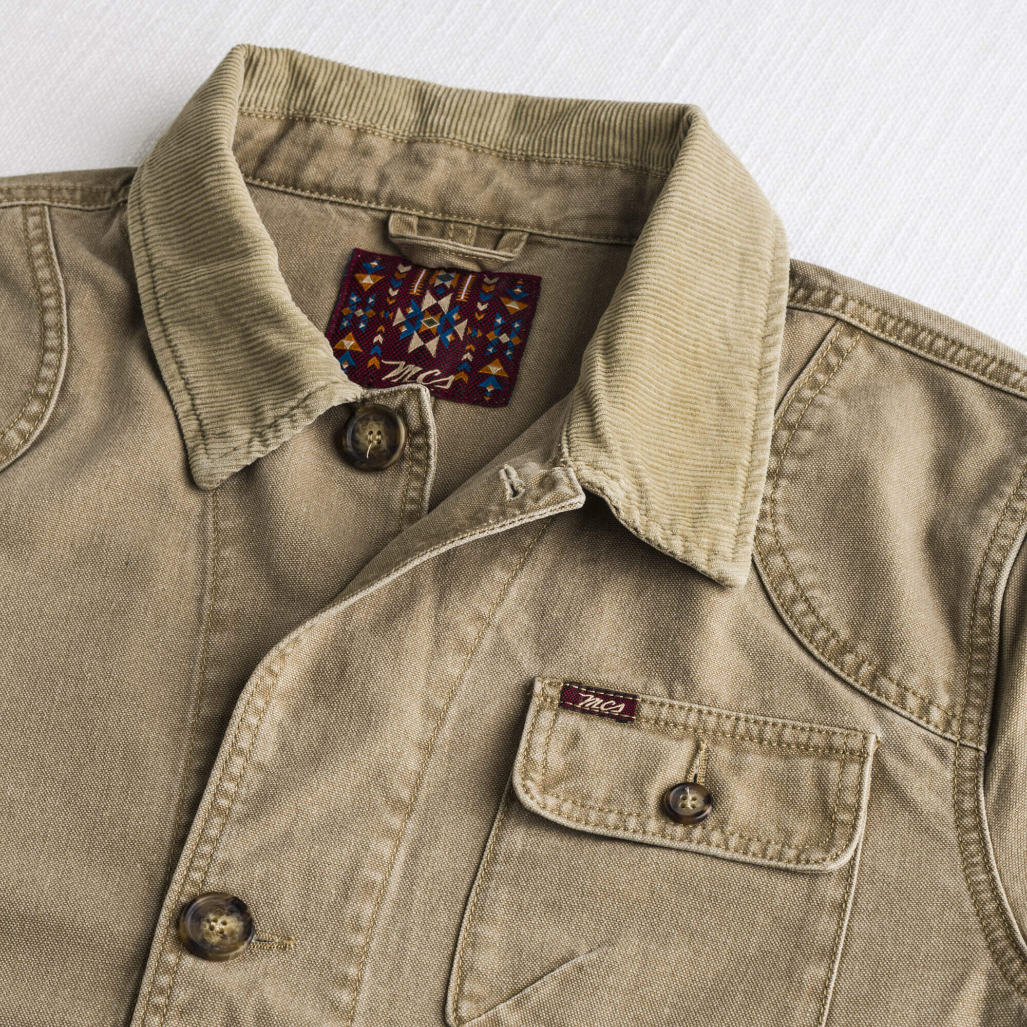 Giacca Workwear in canvas - Irish Cream - Image 3