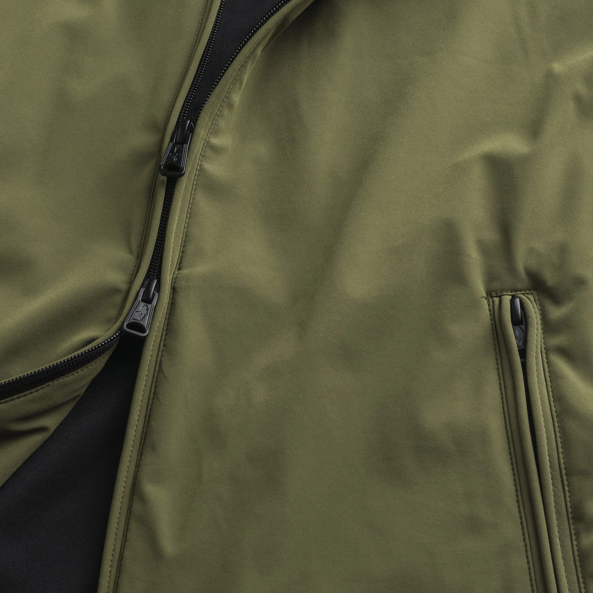 Gilet smanicato in softshell - Dark Olive - Image 5