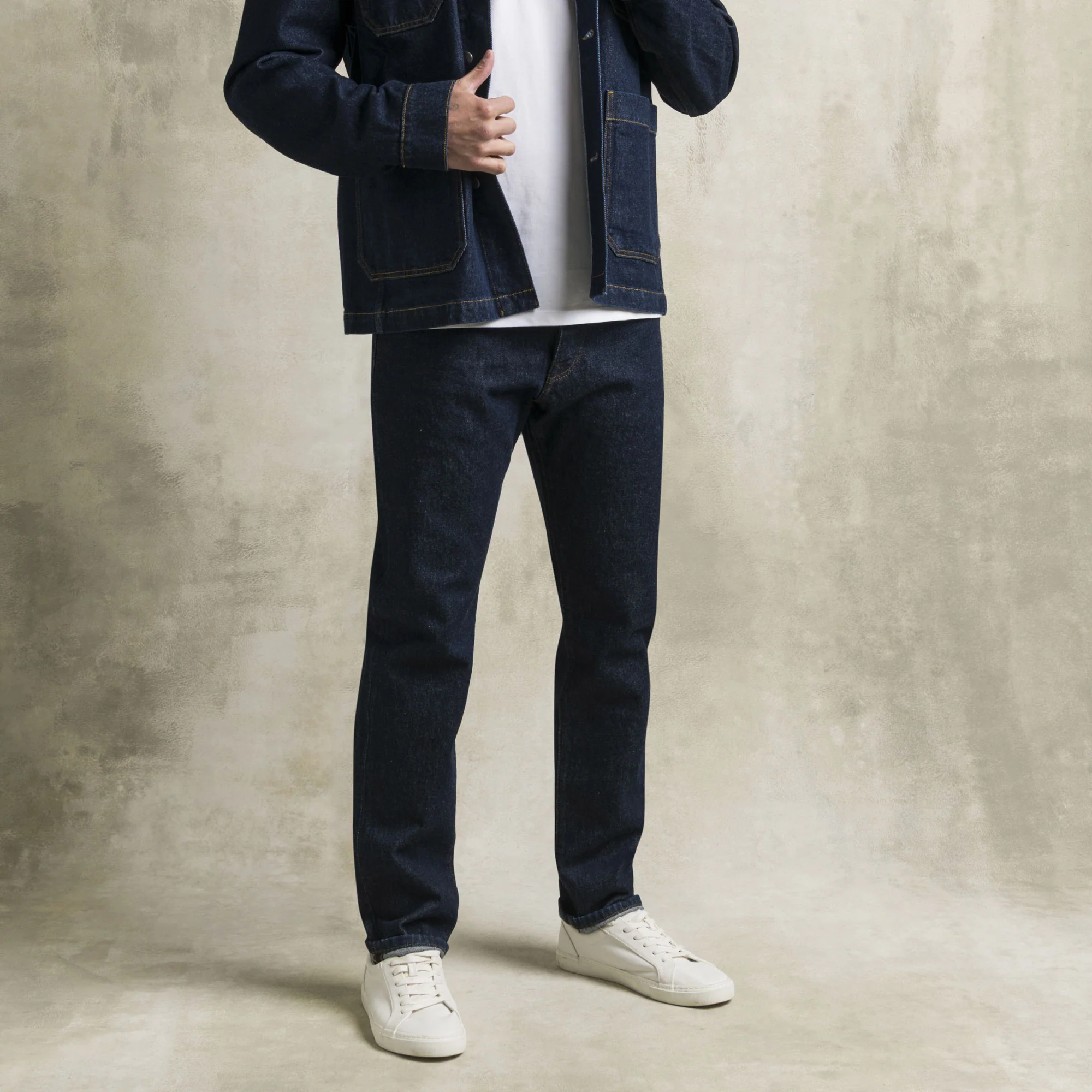 Jeans Raw Denim Regular - Dark Blue - Image 6