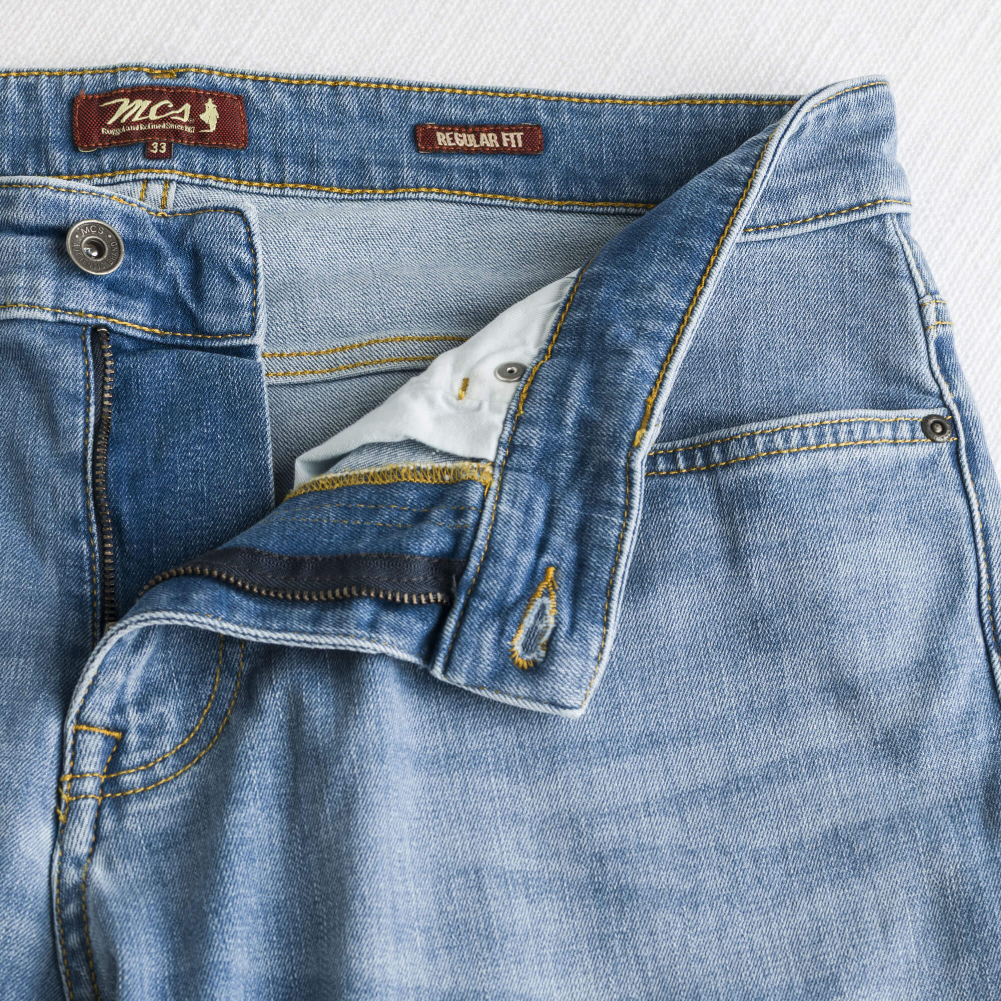 Jeans Stone Wash Regular - Tinted blue - Image 4