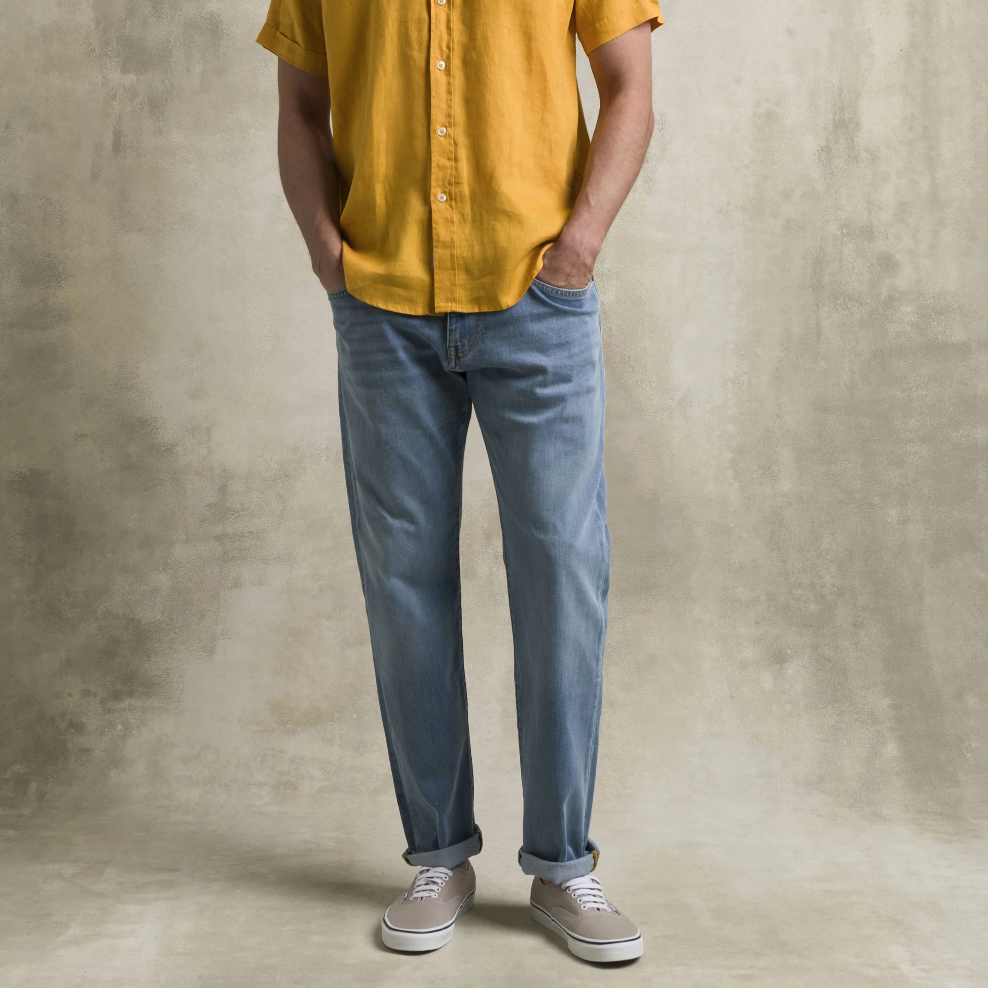 Jeans Stone Wash Regular - Tinted blue - Image 6