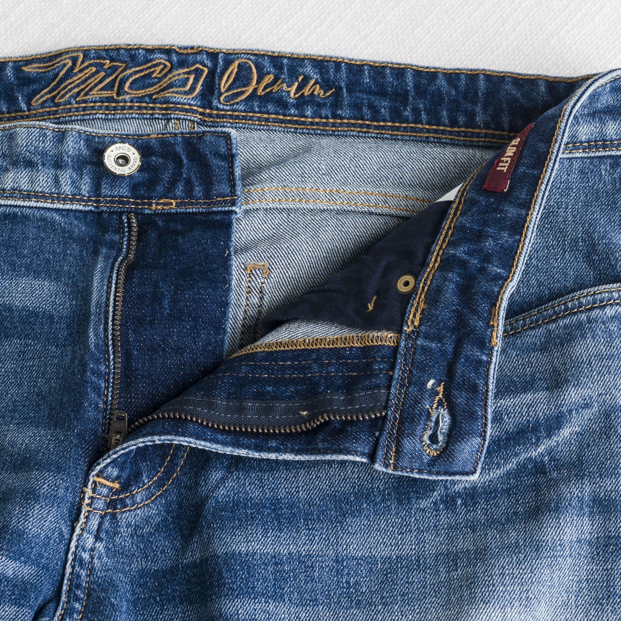 Jeans Used Paint Slim - Denim - Image 4