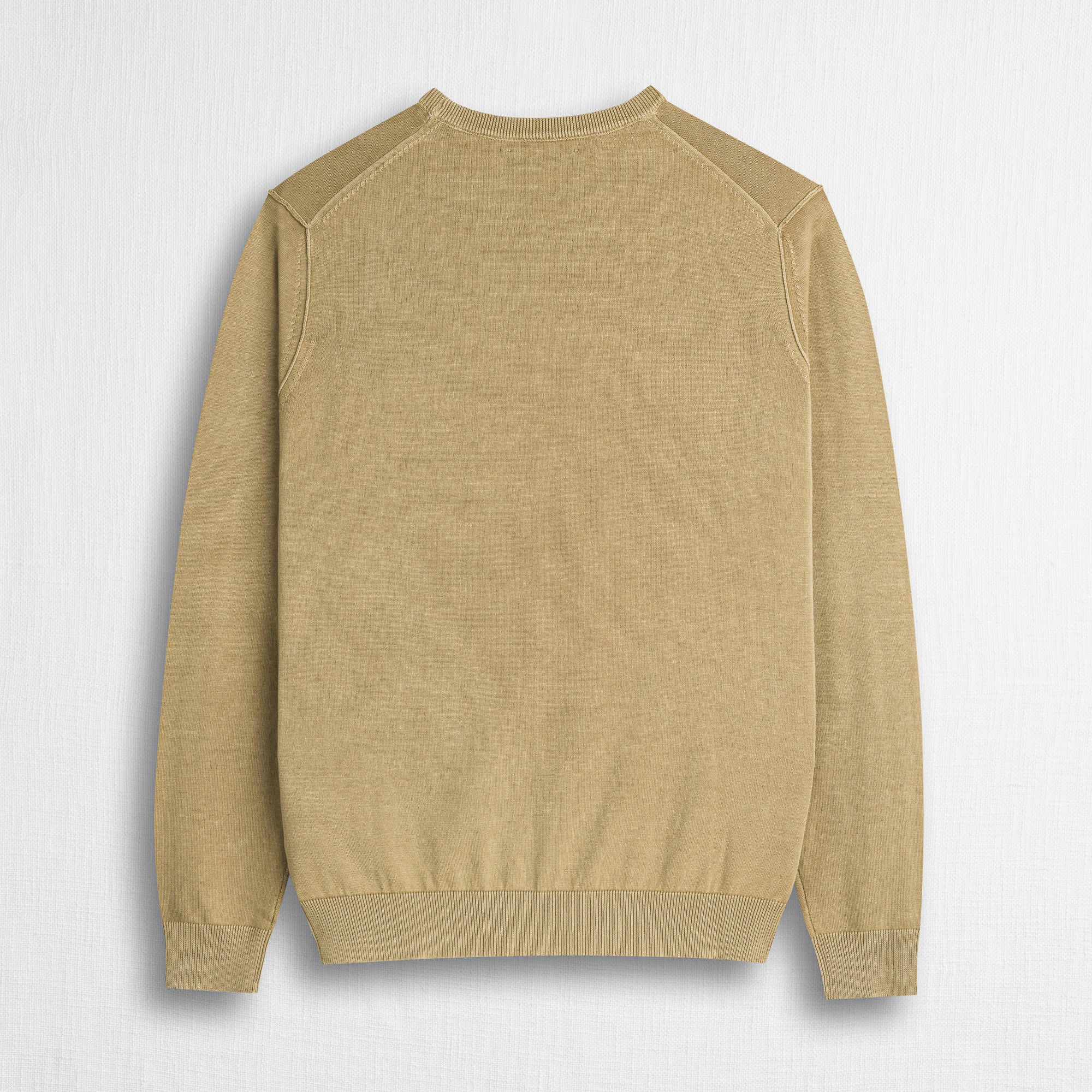Maglia 100% cotone girocollo acid wash - Khaky - Image 2