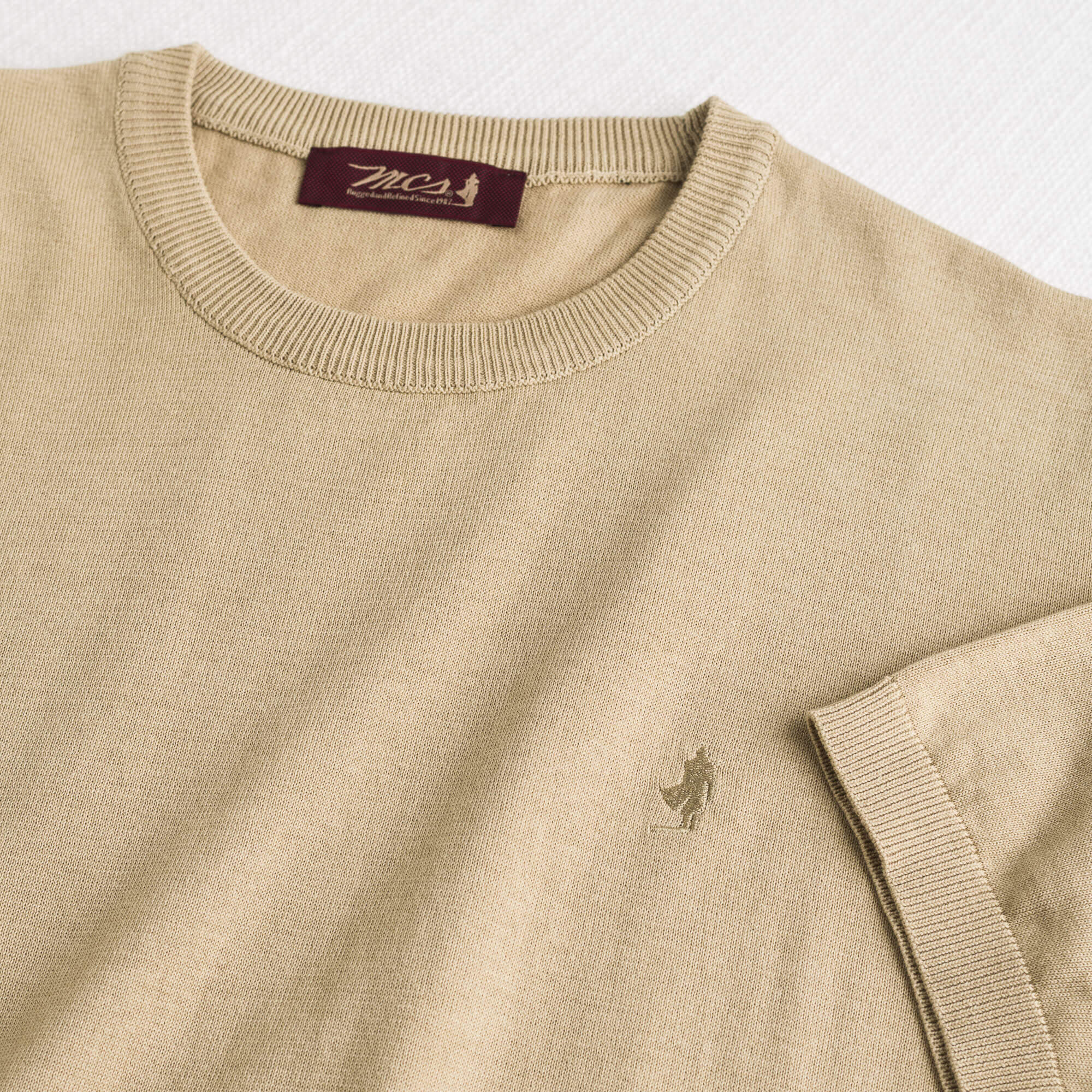 Maglia 100% cotone manica corta - Khaky - Image 3