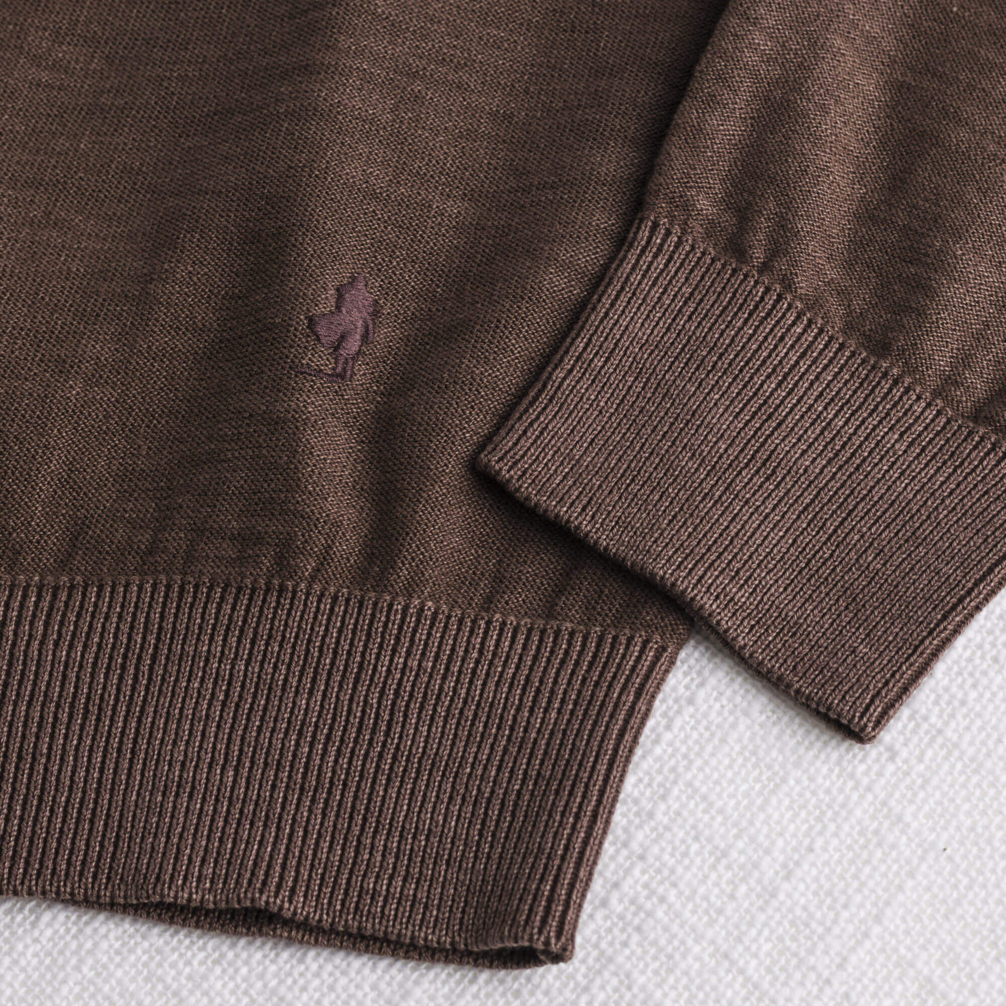 Maglia 100% cotone slub acid wash - Chocolate - Image 4