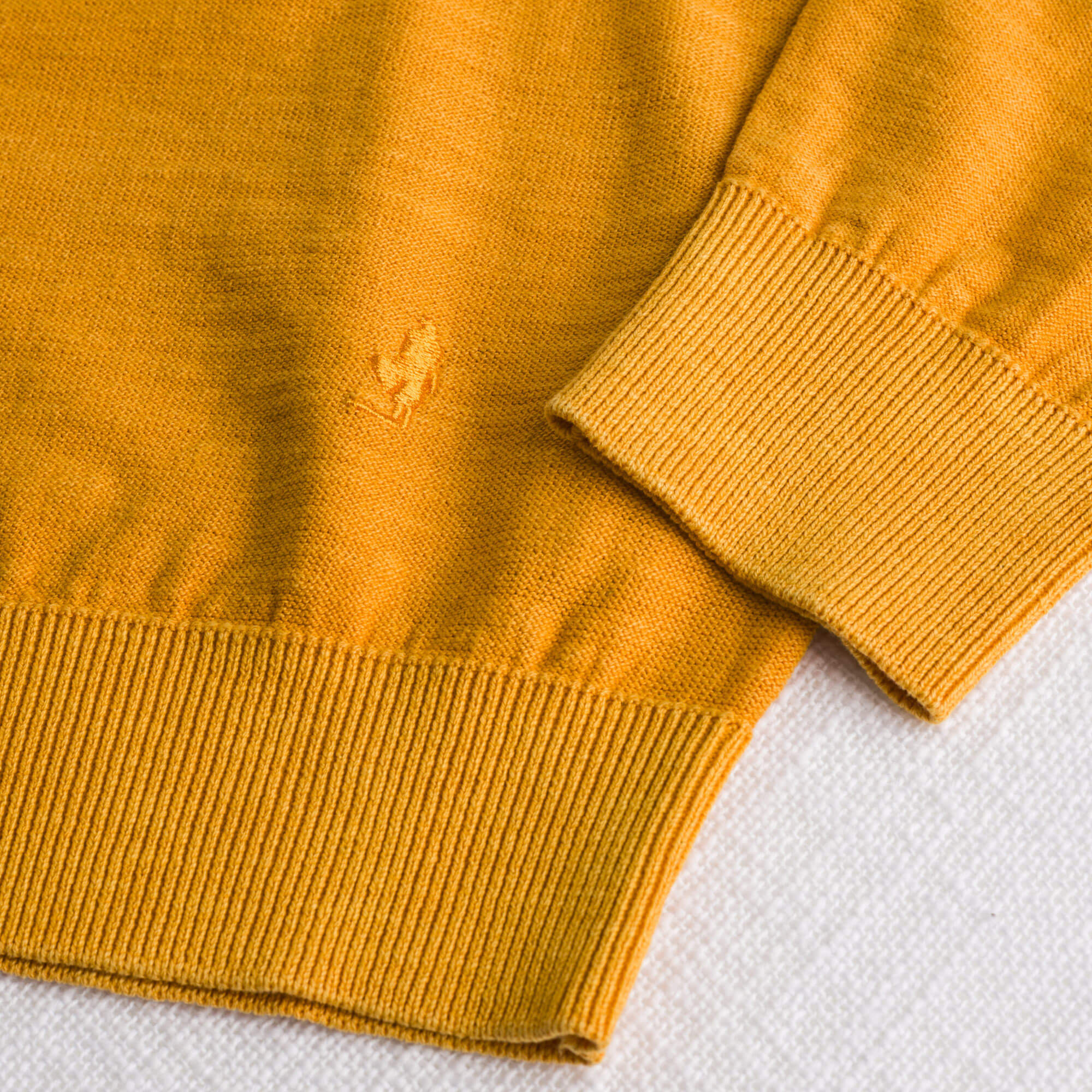Maglia 100% cotone slub acid wash - Gold Yellow - Image 4