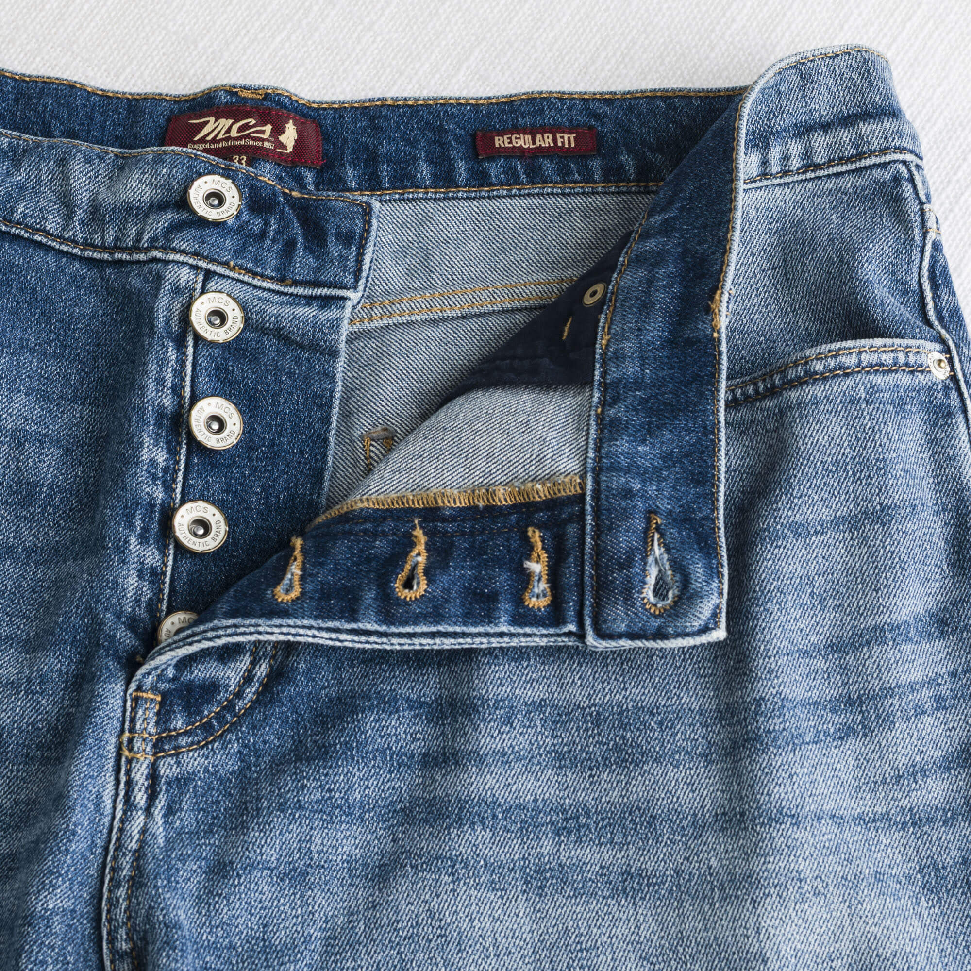 Pantaloncini corti in denim - Mid Blue - Image 4