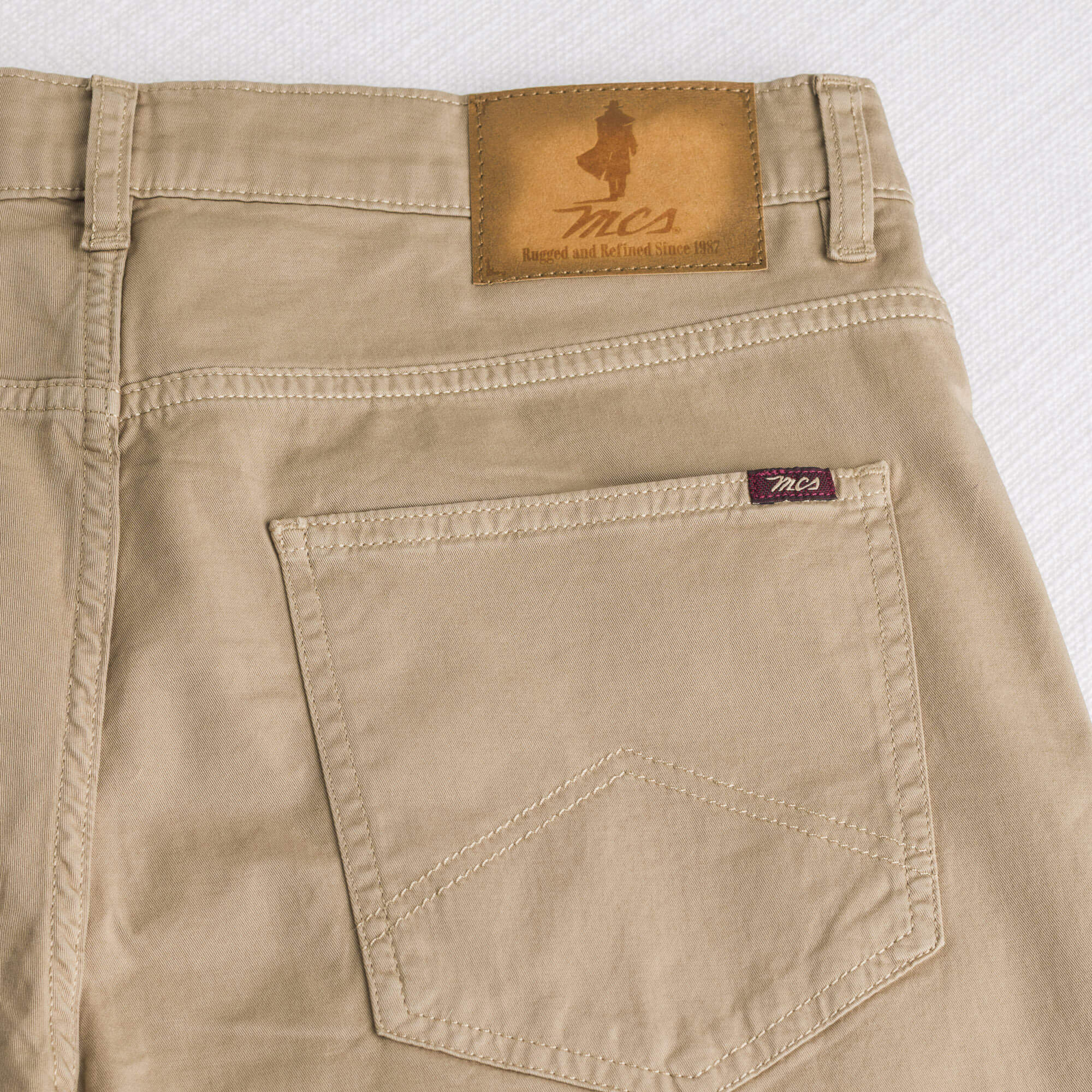 Pantalone 5 tasche in gabardina - Khaky - Image 5