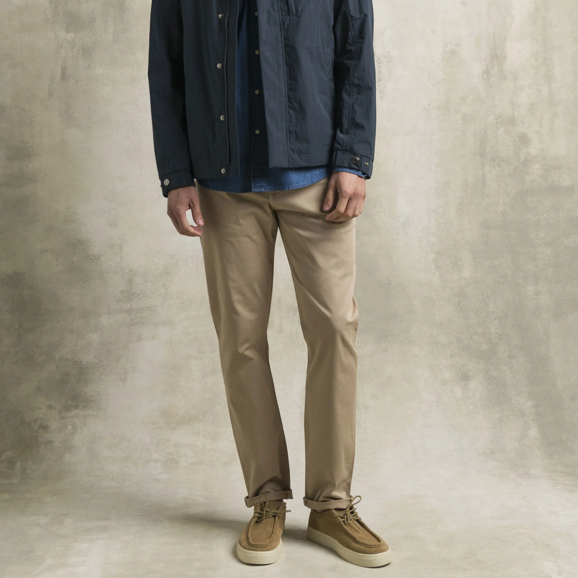 Pantalone 5 tasche in gabardina - Khaky - Image 6