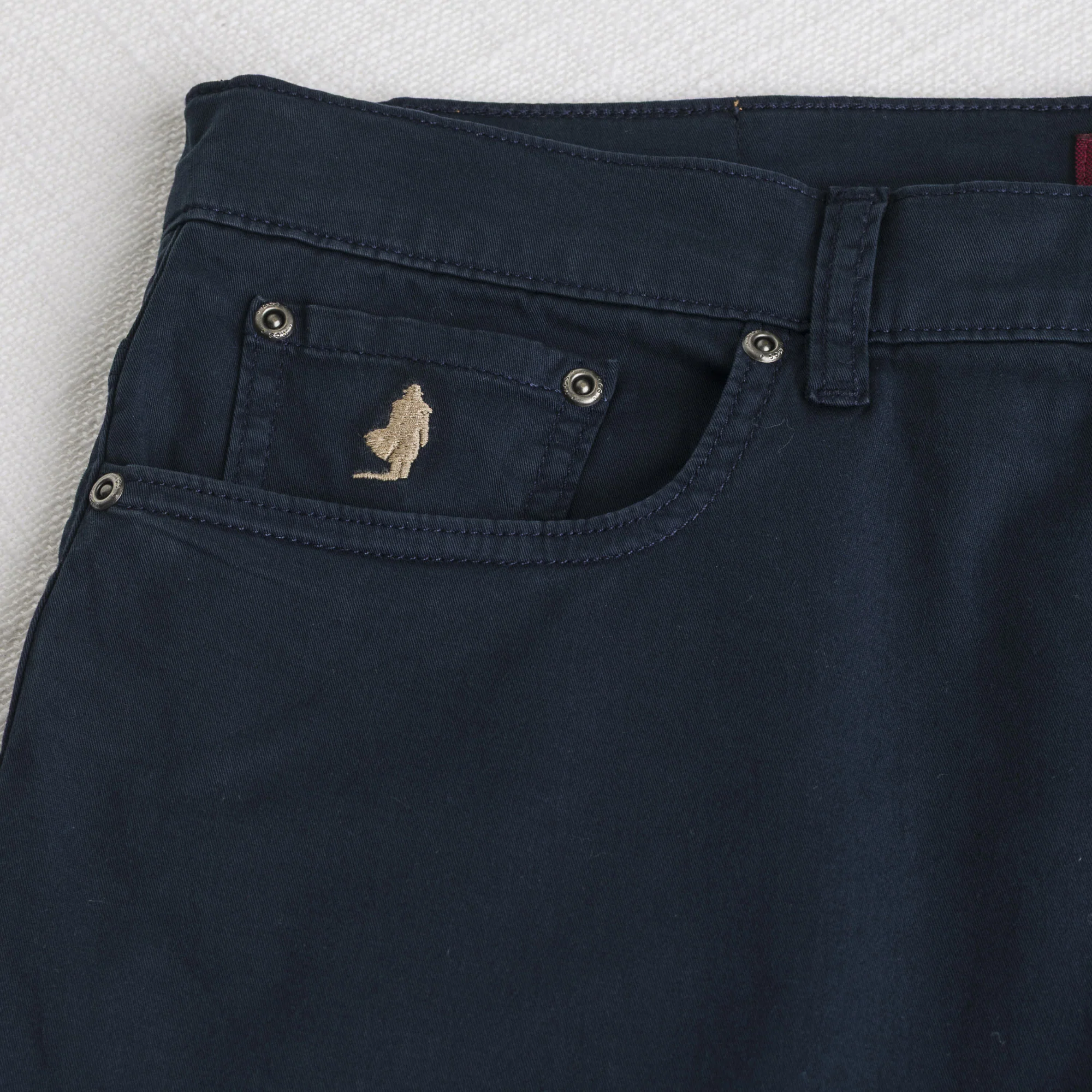 Pantalone 5 tasche in gabardina - Navy Blue - Image 3