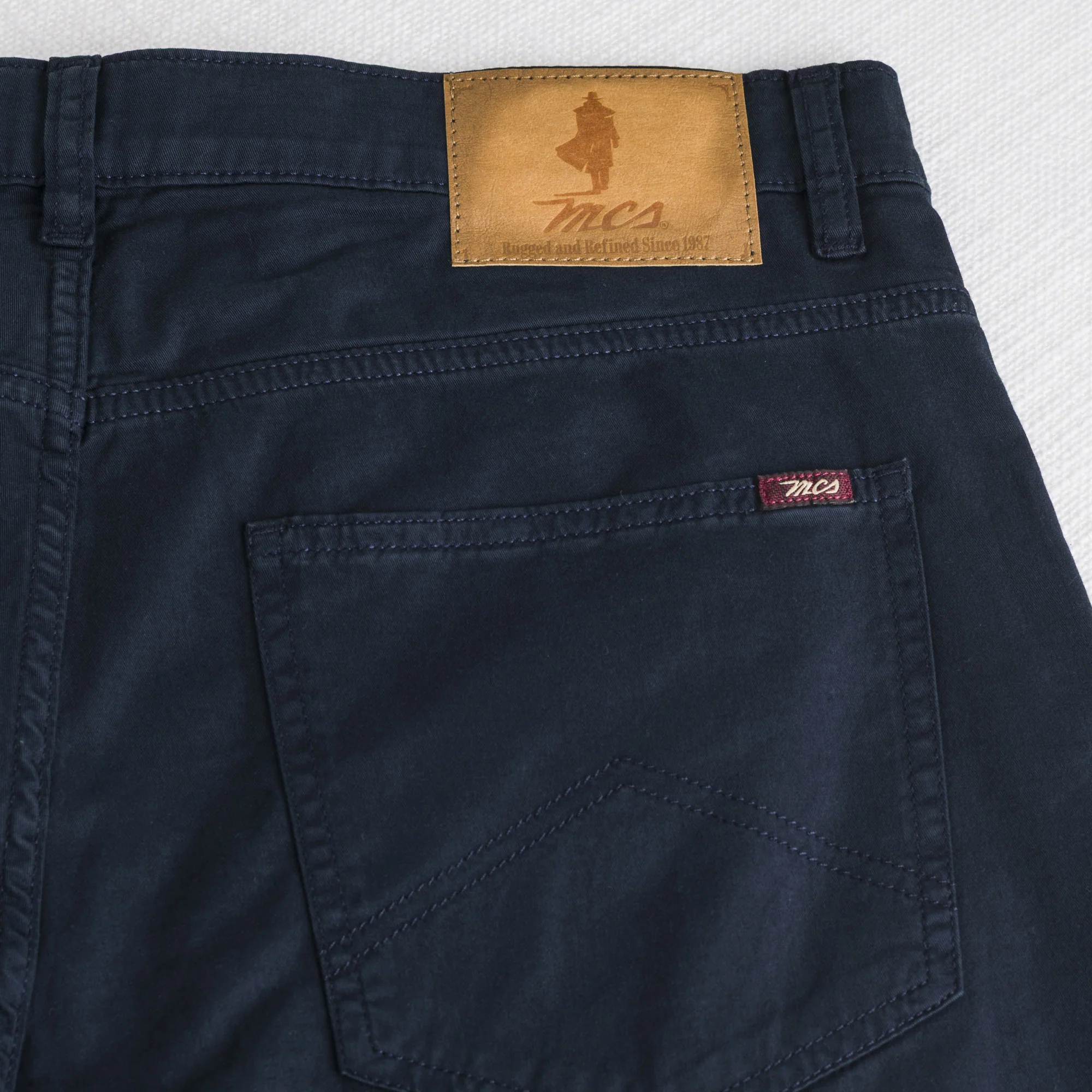 Pantalone 5 tasche in gabardina - Navy Blue - Image 5