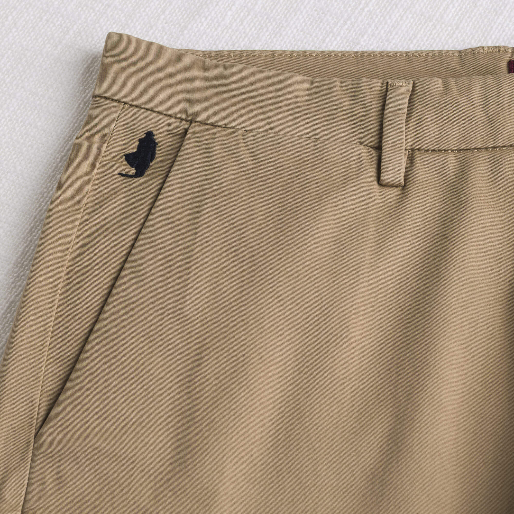 Pantalone chino corto in gabardina stretch - Khaky - Image 3