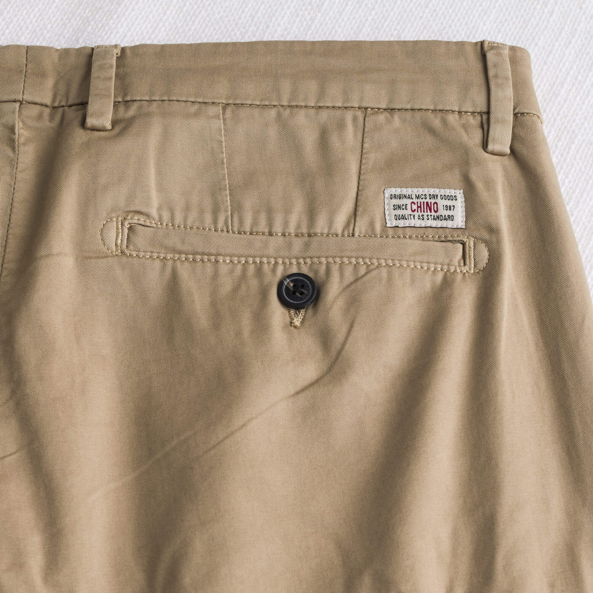 Pantalone chino corto in gabardina stretch - Khaky - Image 5