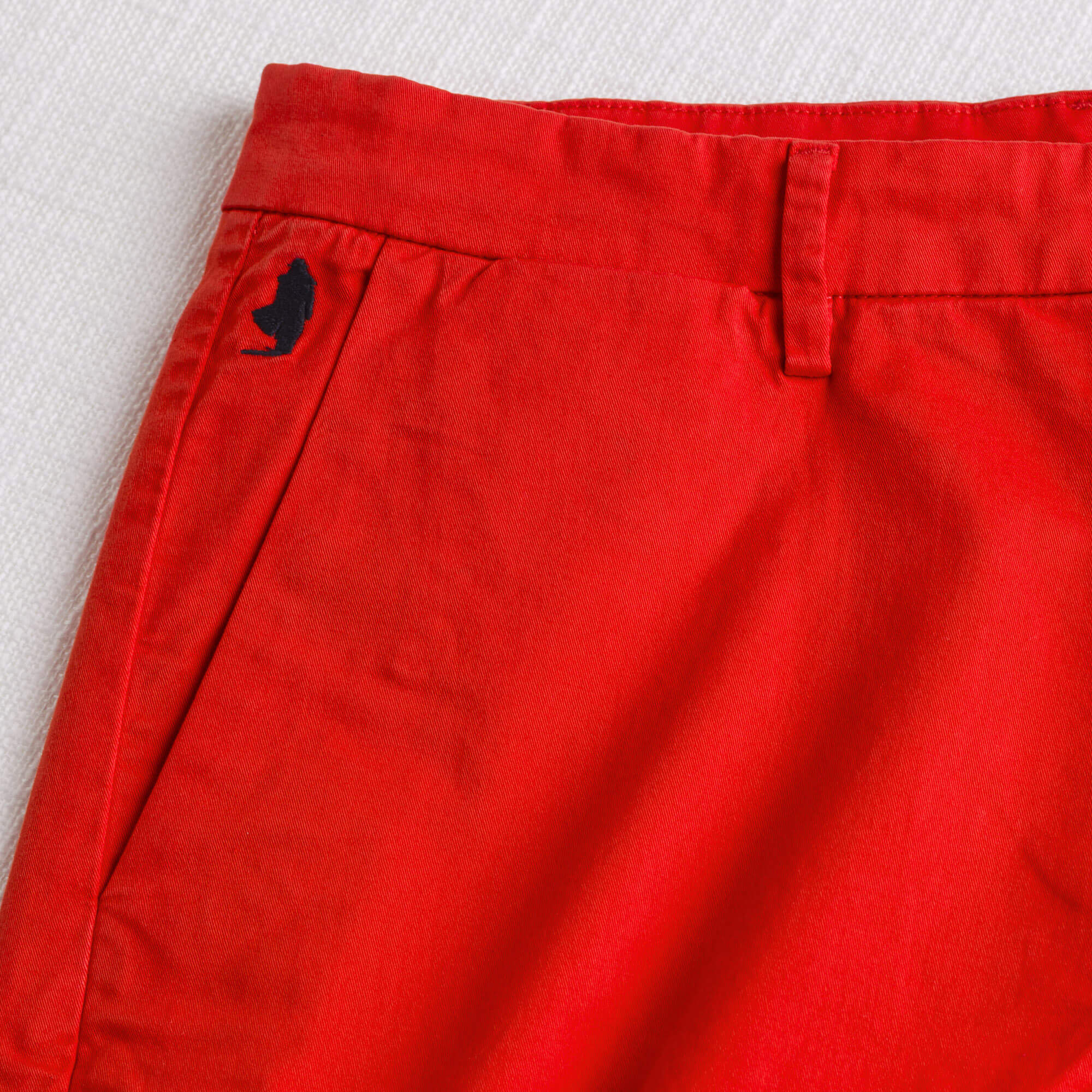 Pantalone chino corto in gabardina stretch - Spice Orange - Image 3