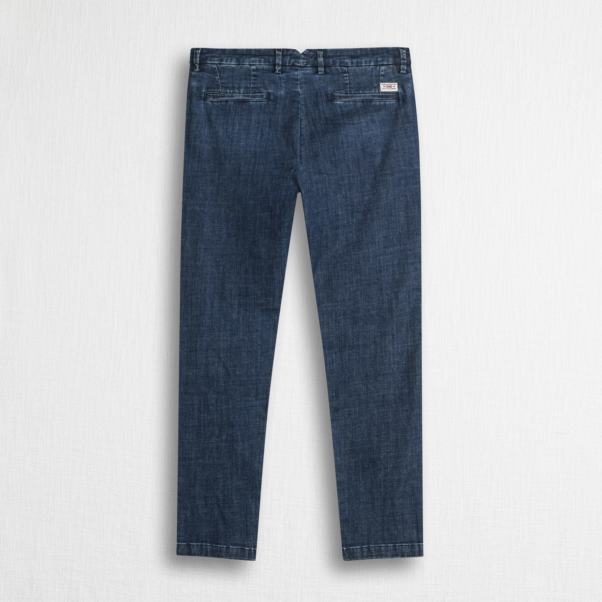 Pantalone chino in denim leggero - Mid Blue - Image 2