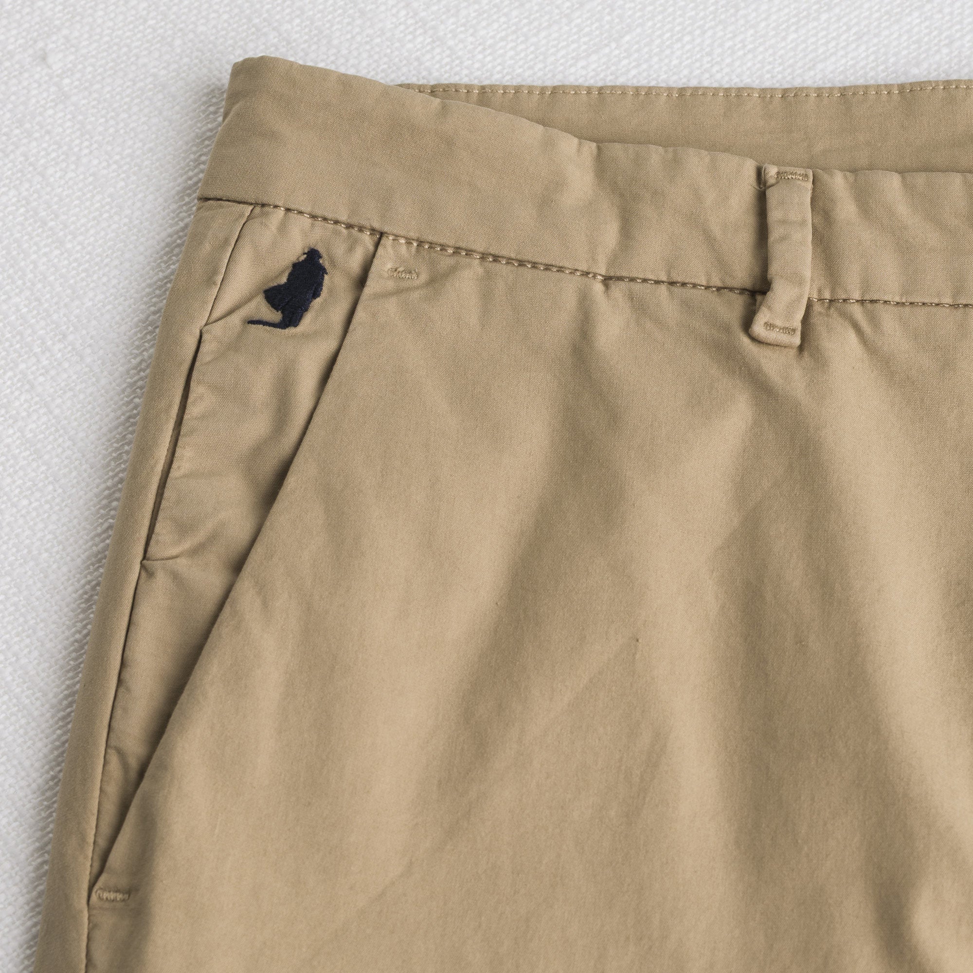 Pantalone chino in popeline stretch - Khaky - Image 3