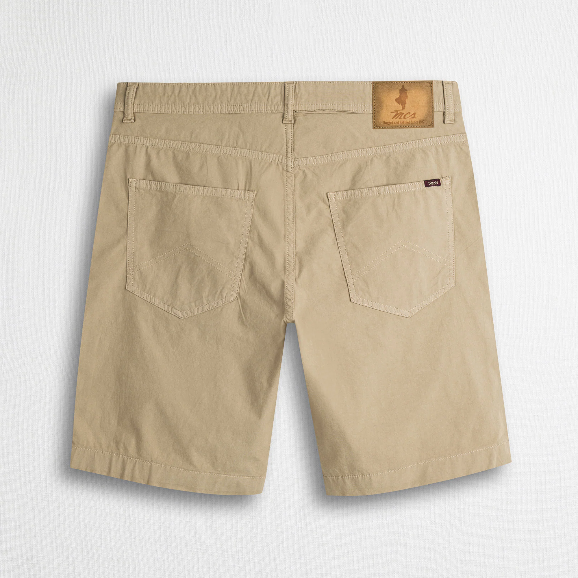 Pantalone corto in popeline di cotone stretch - Khaky - Image 2