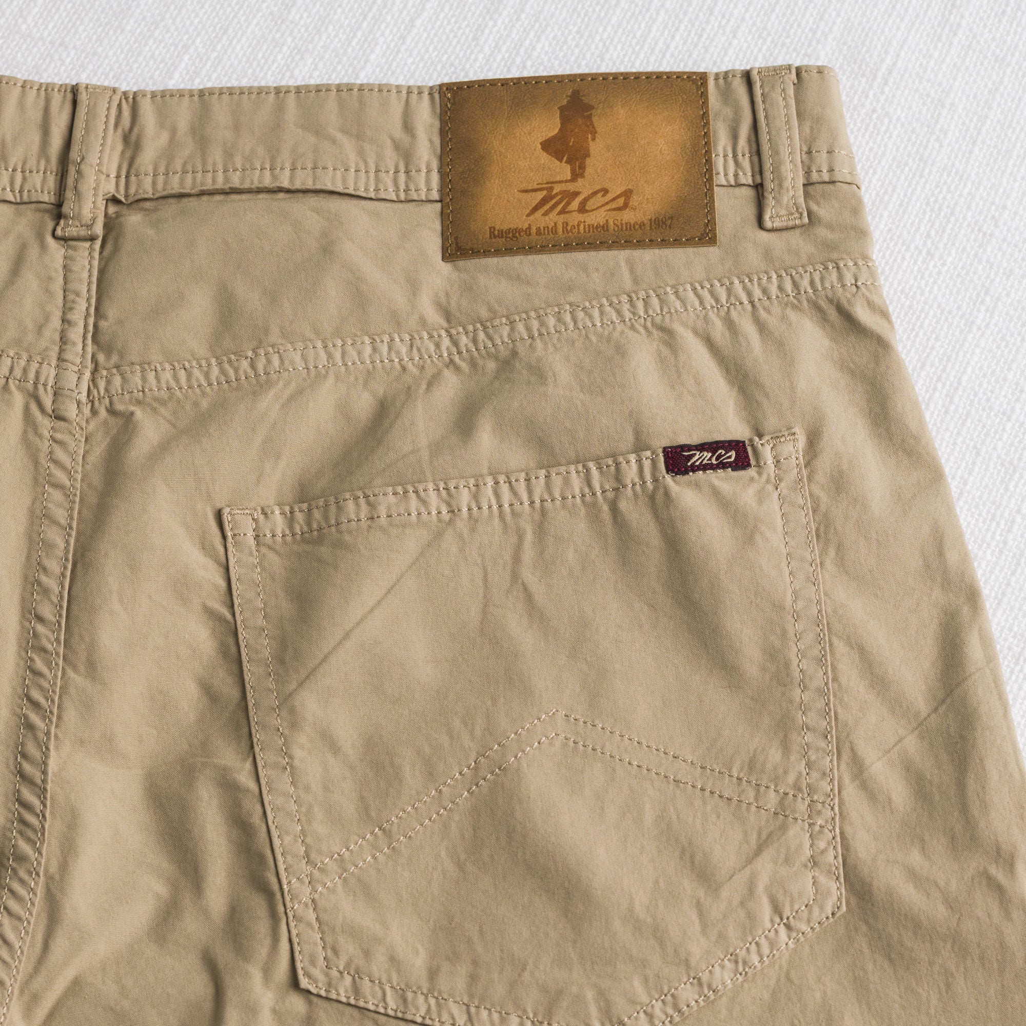 Pantalone corto in popeline di cotone stretch - Khaky - Image 5