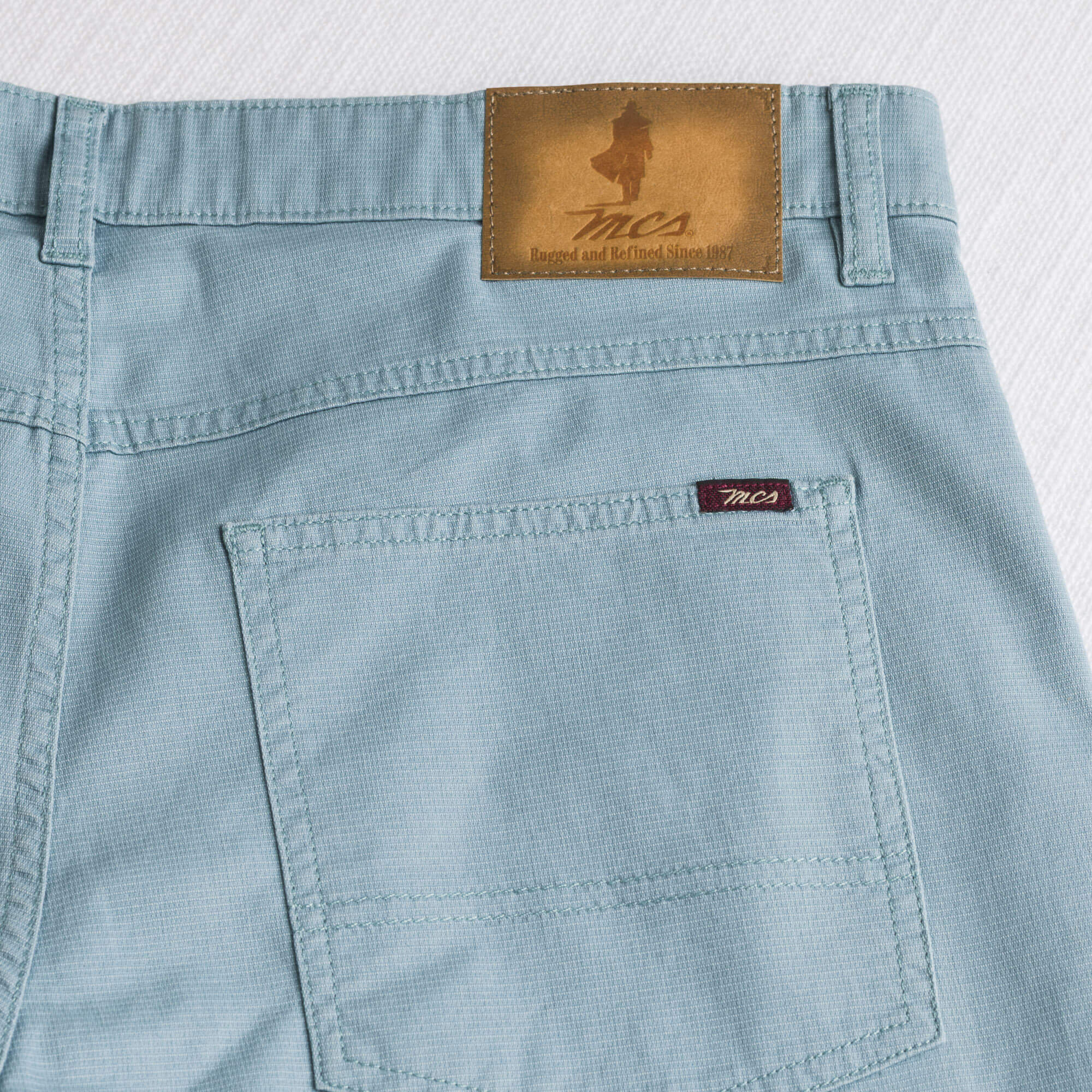 Pantalone Utility in cotone elasticizzato - Grey Blue - Image 5