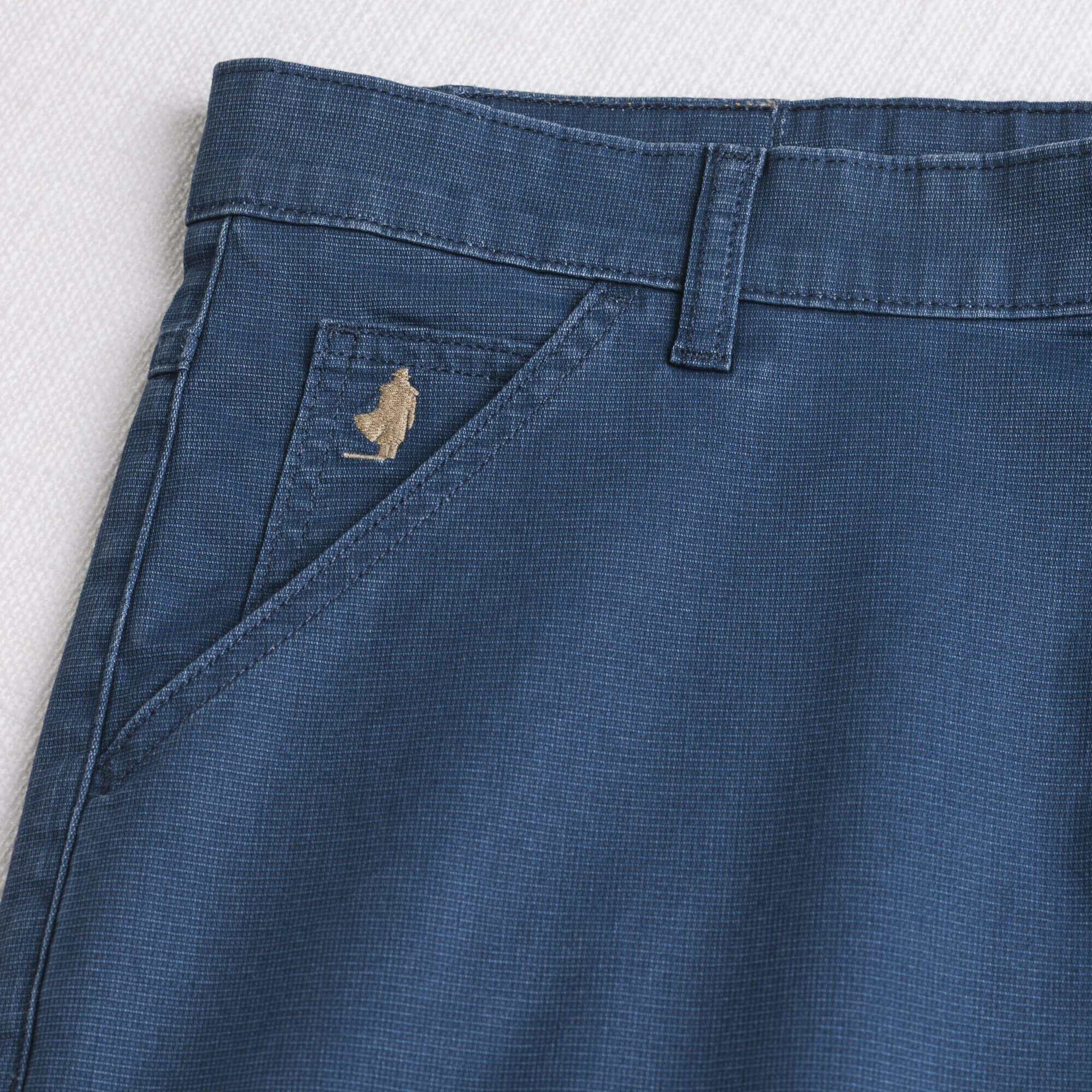Pantalone Utility in cotone elasticizzato - Navy Blue - Image 3