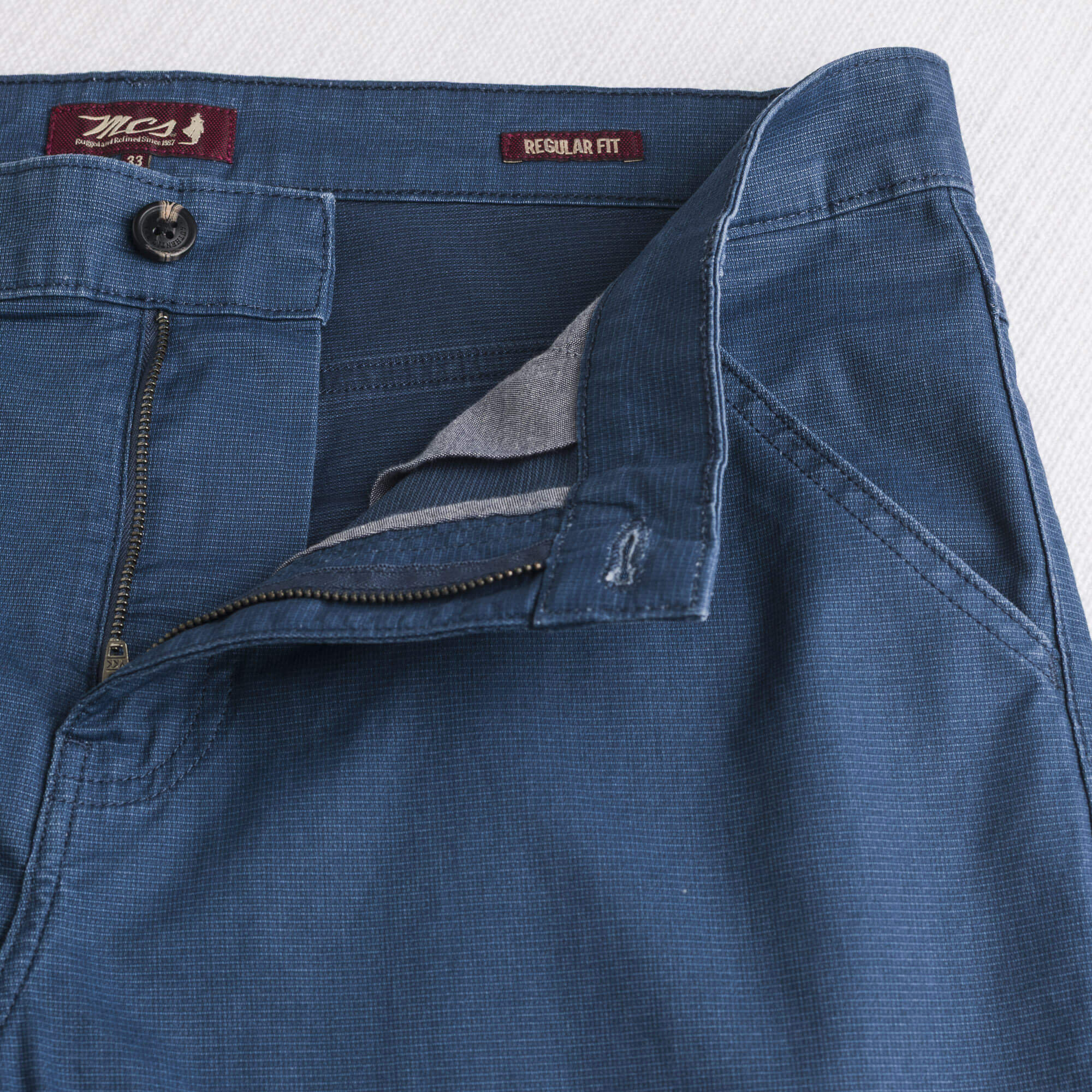 Pantalone Utility in cotone elasticizzato - Navy Blue - Image 4