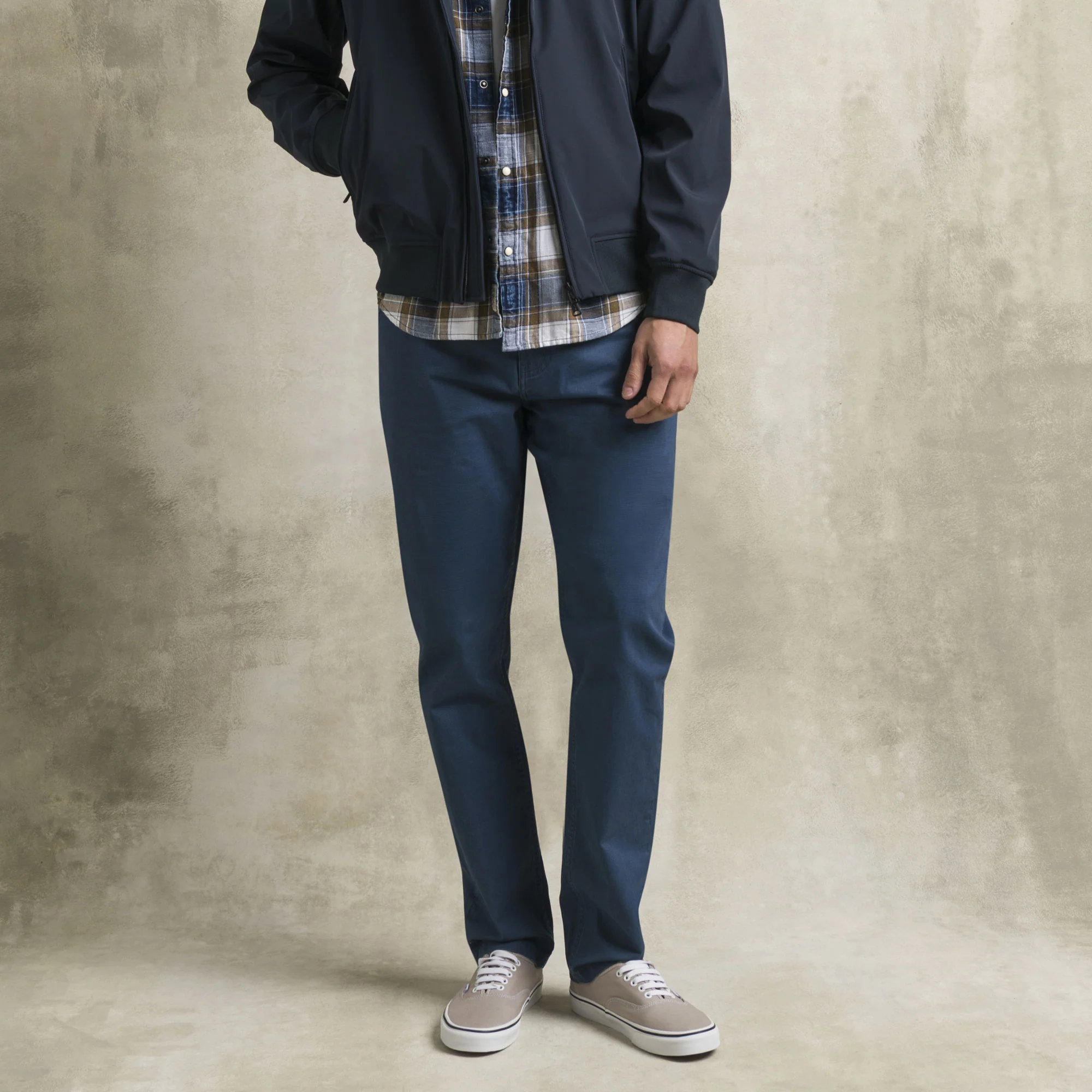 Pantalone Utility in cotone elasticizzato - Navy Blue - Image 7