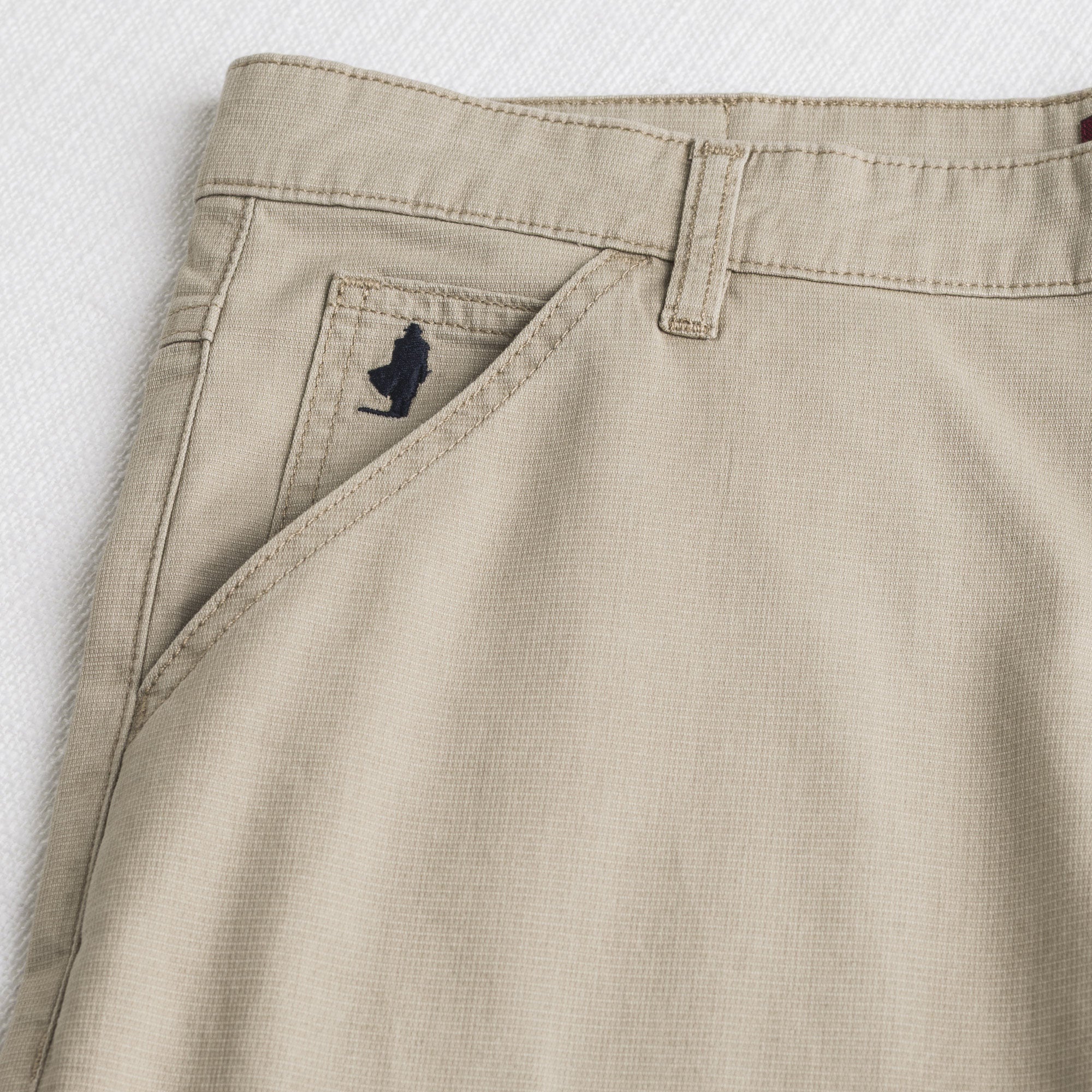 Pantalone Utility in cotone elasticizzato - Sand - Image 3